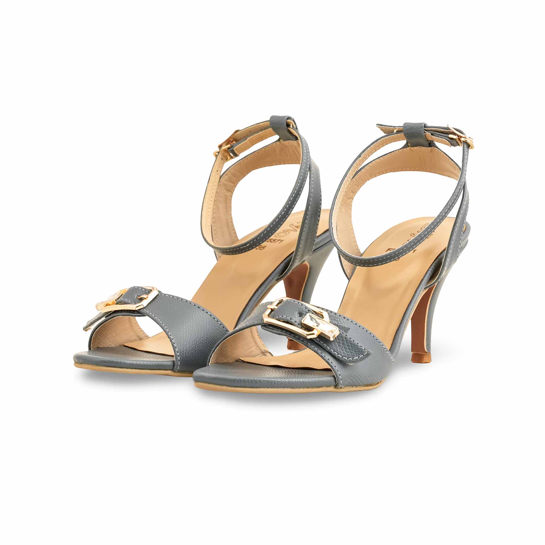 Grey Formal Sandal For Women FR5371 - Image 3