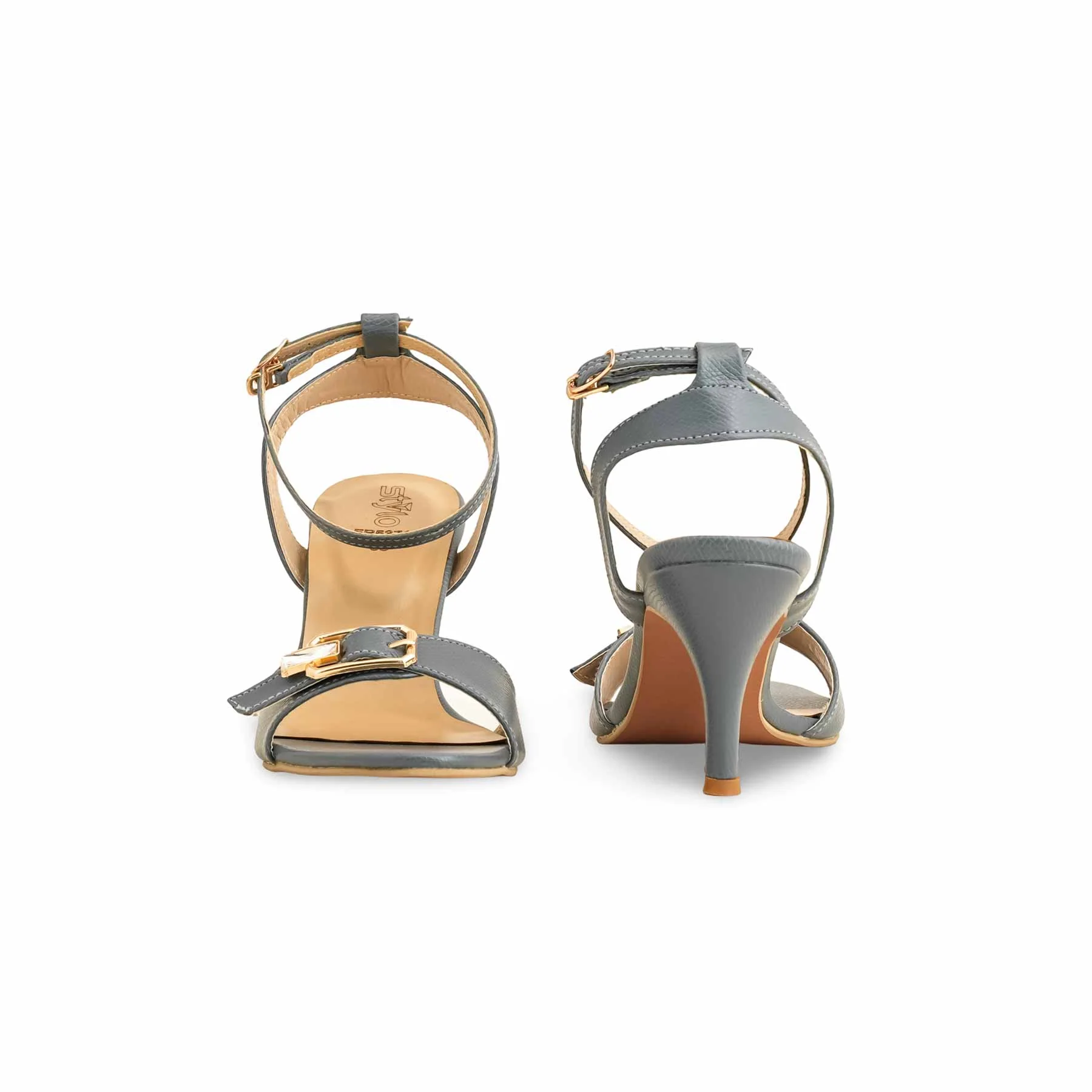 Grey Formal Sandal For Women FR5371 - Image 4