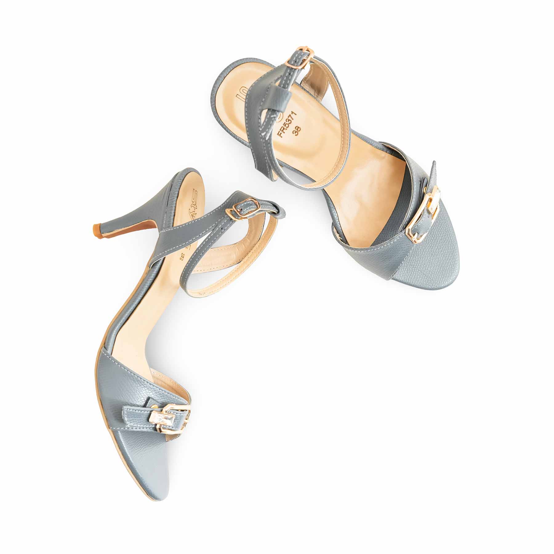 Grey Formal Sandal For Women FR5371 - Image 5