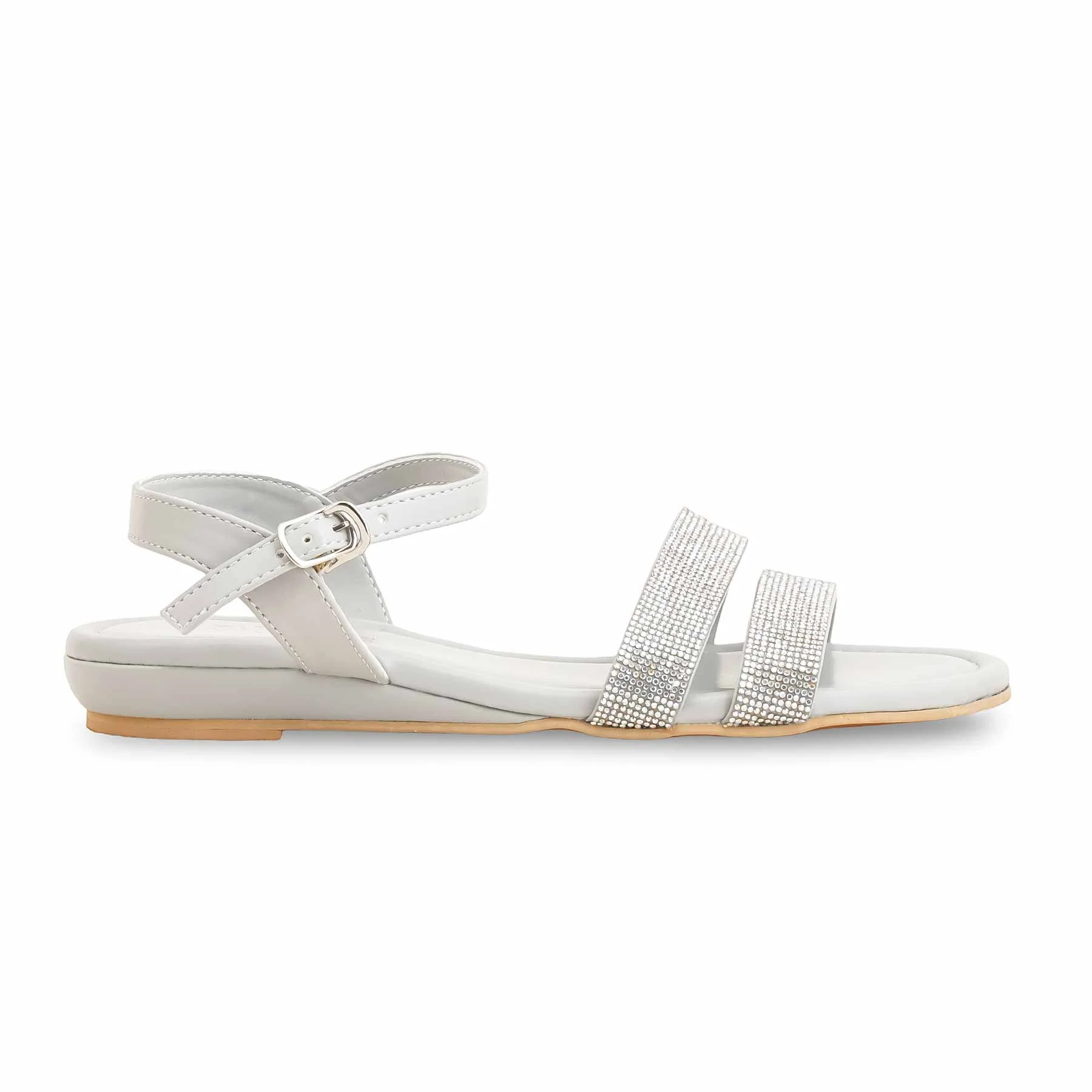 Grey Formal Sandal For Women FR5418 - Image 2