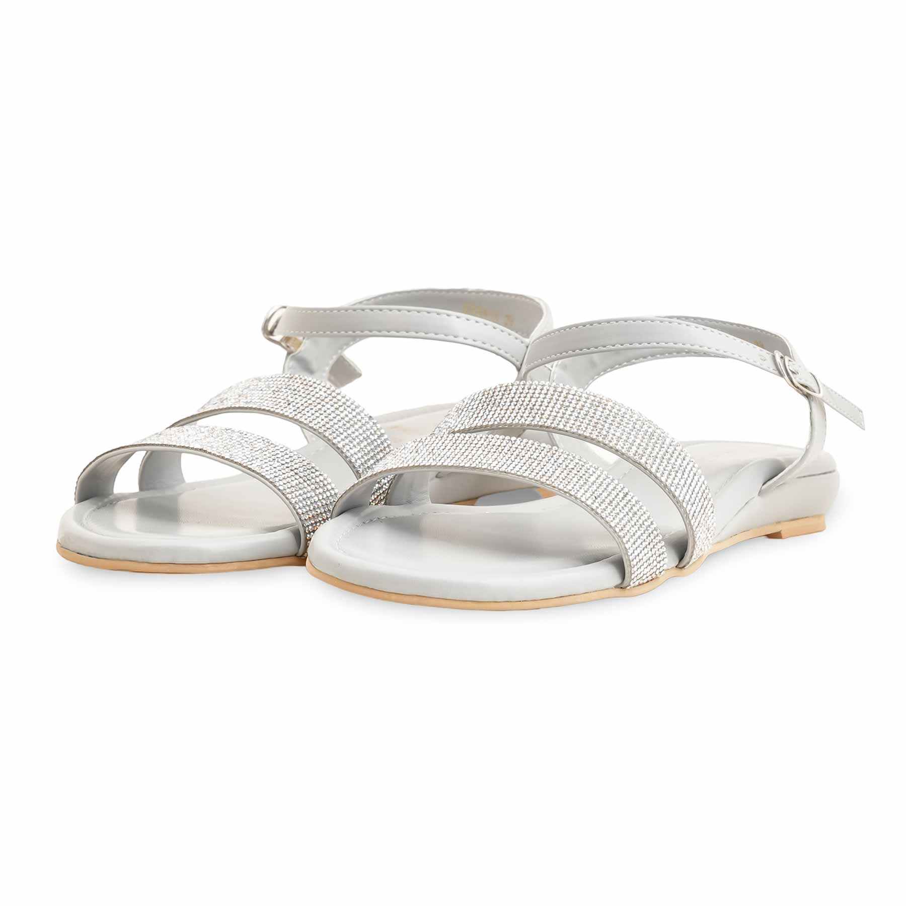 Grey Formal Sandal For Women FR5418 - Image 3