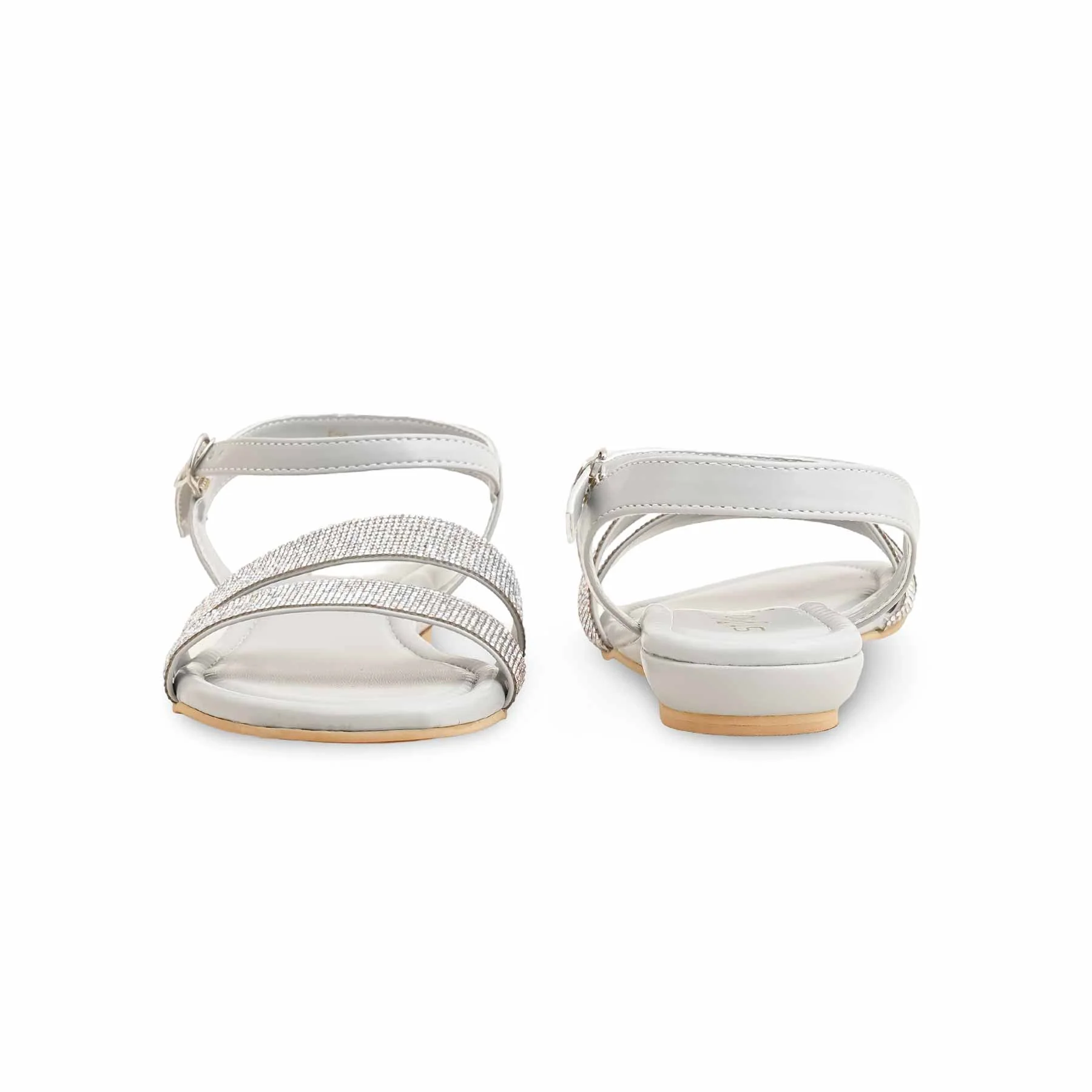Grey Formal Sandal For Women FR5418 - Image 4