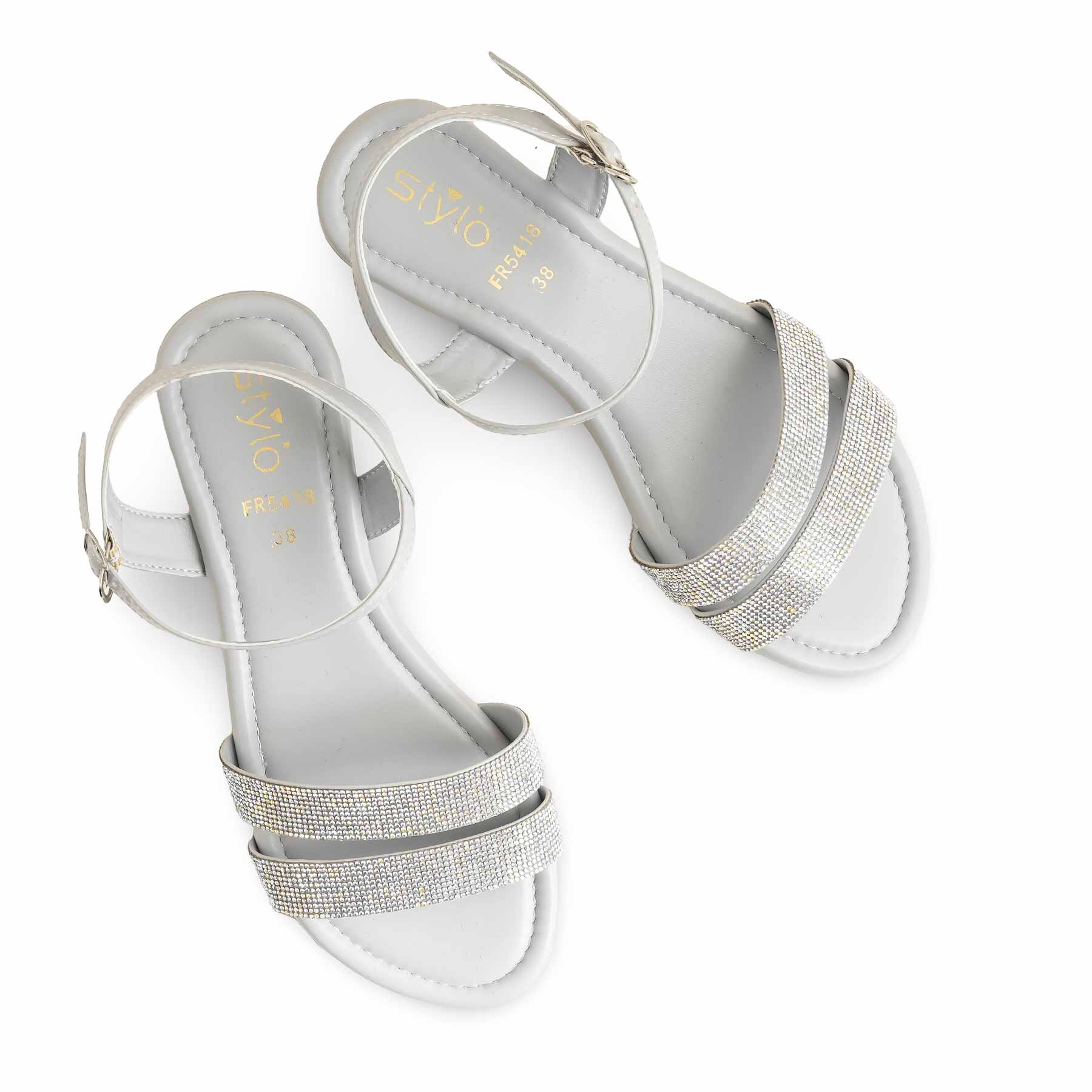Grey Formal Sandal For Women FR5418 - Image 5