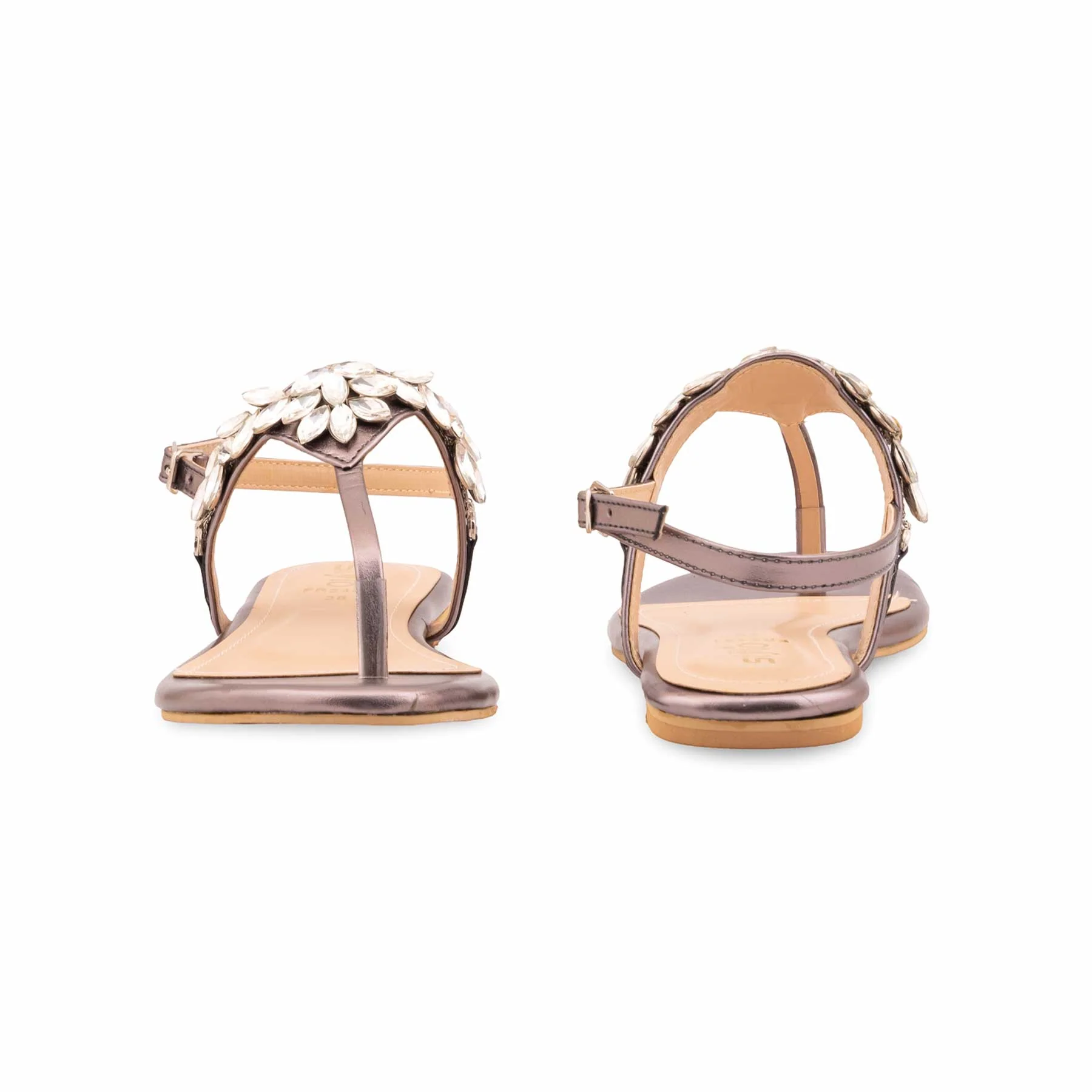 Grey Formal Sandal For Women FR5491 - Image 4