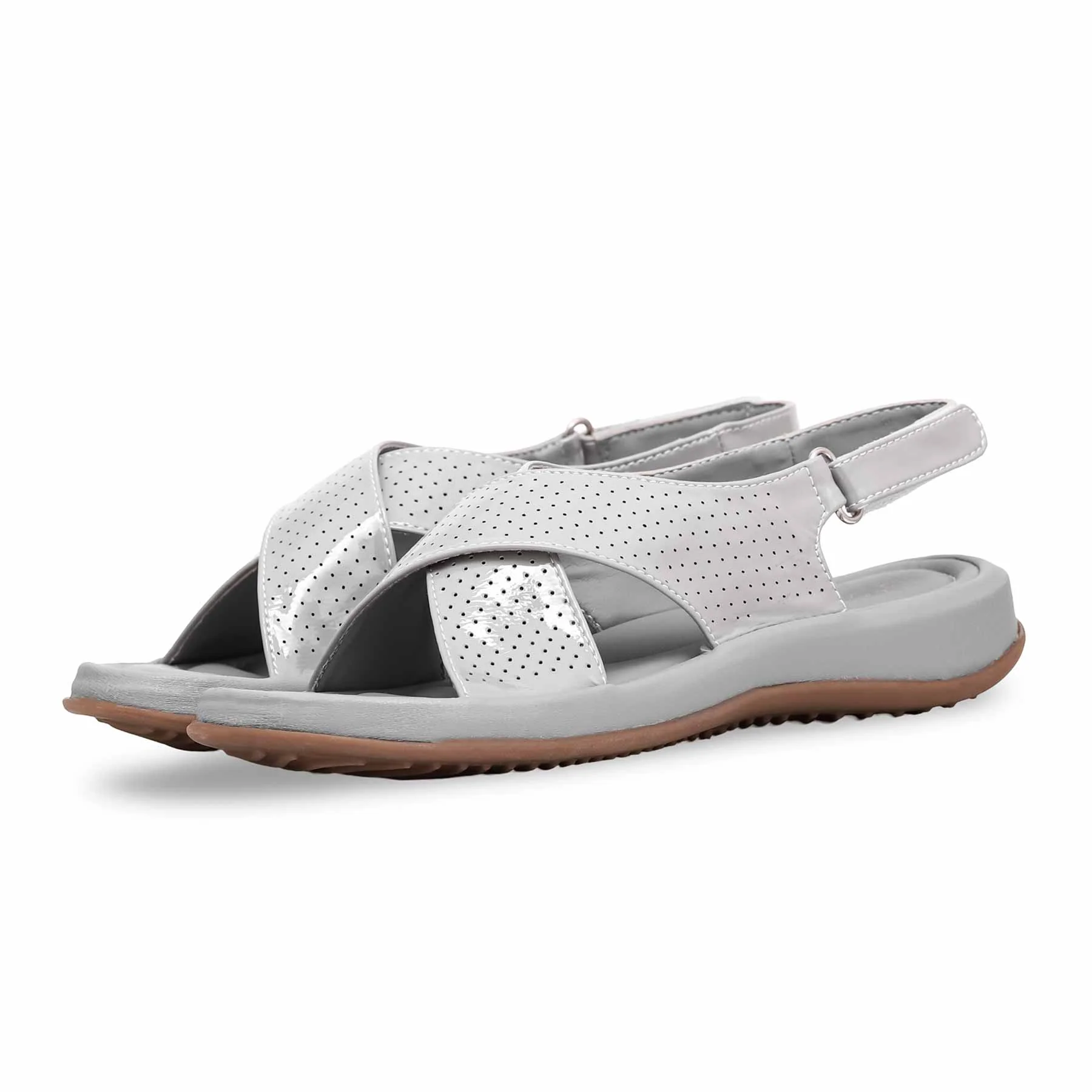 Grey Formal Sandal PU0204 - Image 2