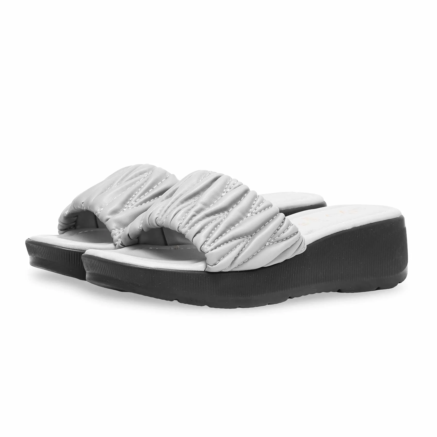Grey Formal Slipper PU0277 - Image 2