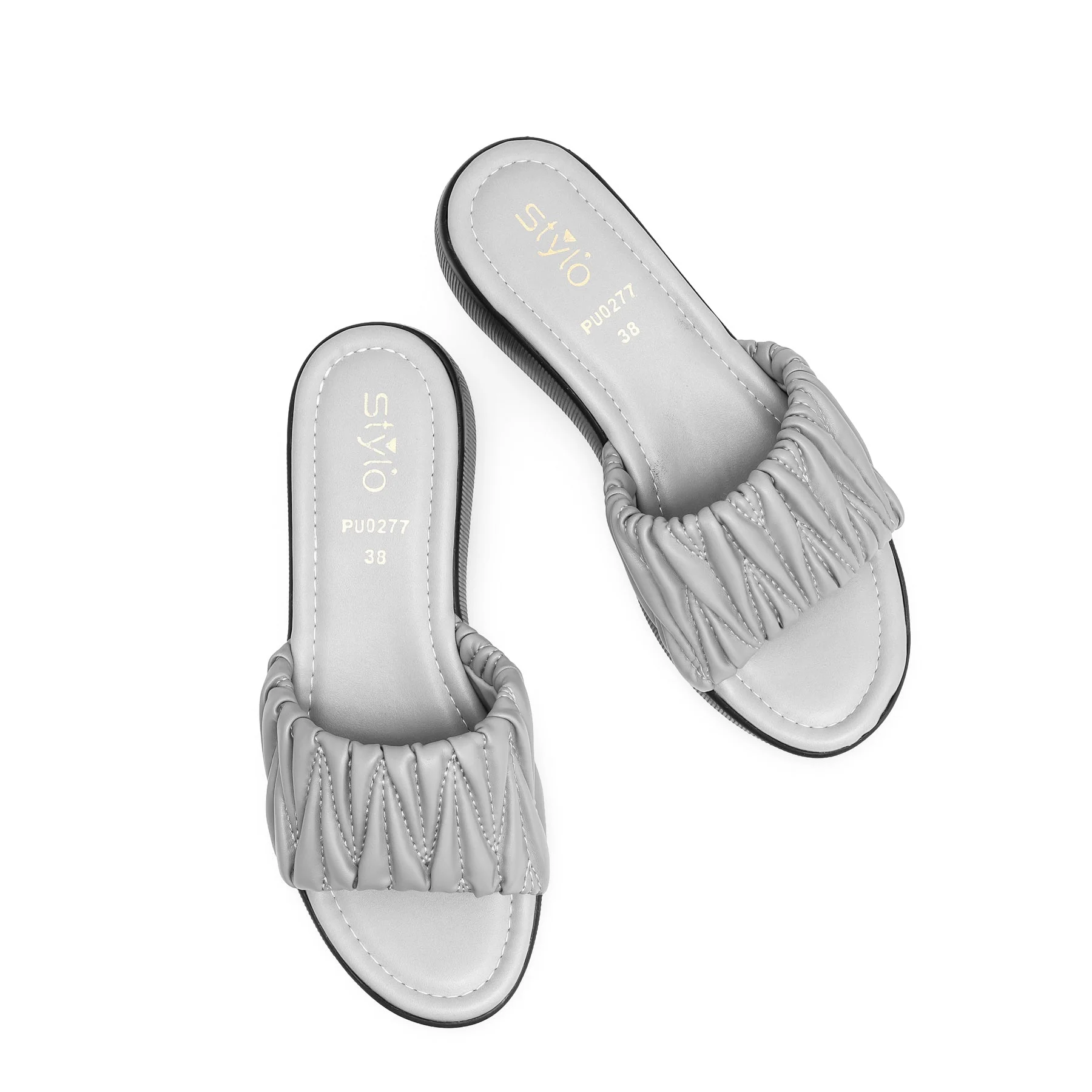 Grey Formal Slipper PU0277 - Image 4