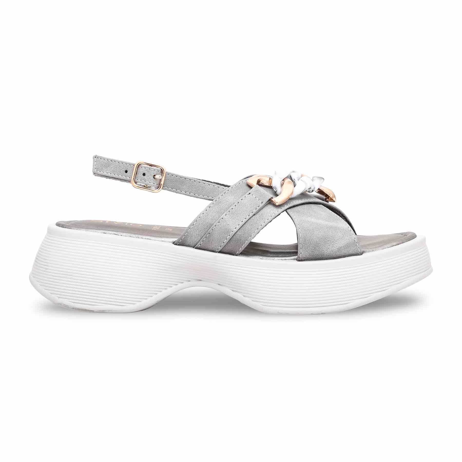 Grey Formal Sandal PU0312 - Image 2