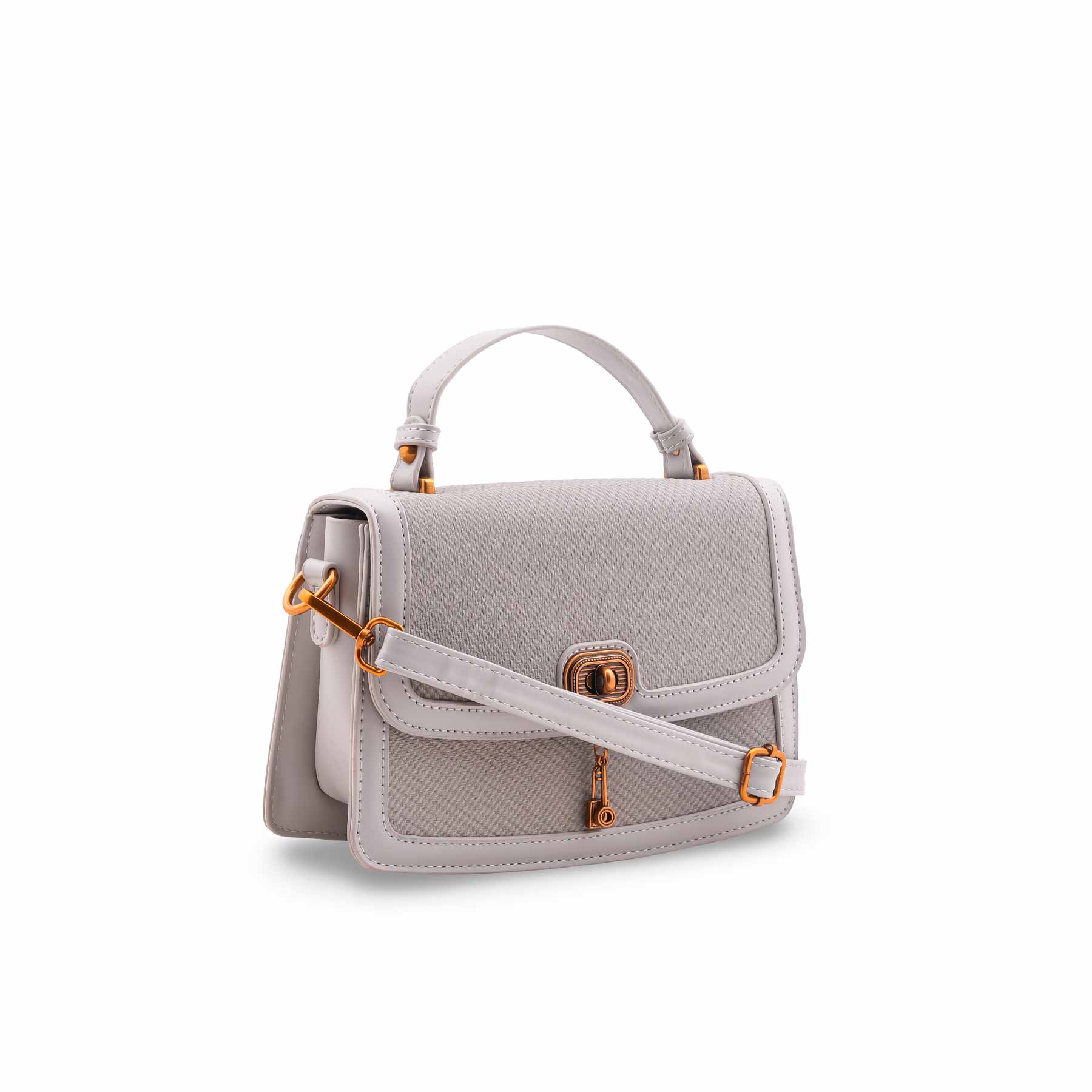 Grey Formal Shoulder Bag For Ladies P36553 - Image 3
