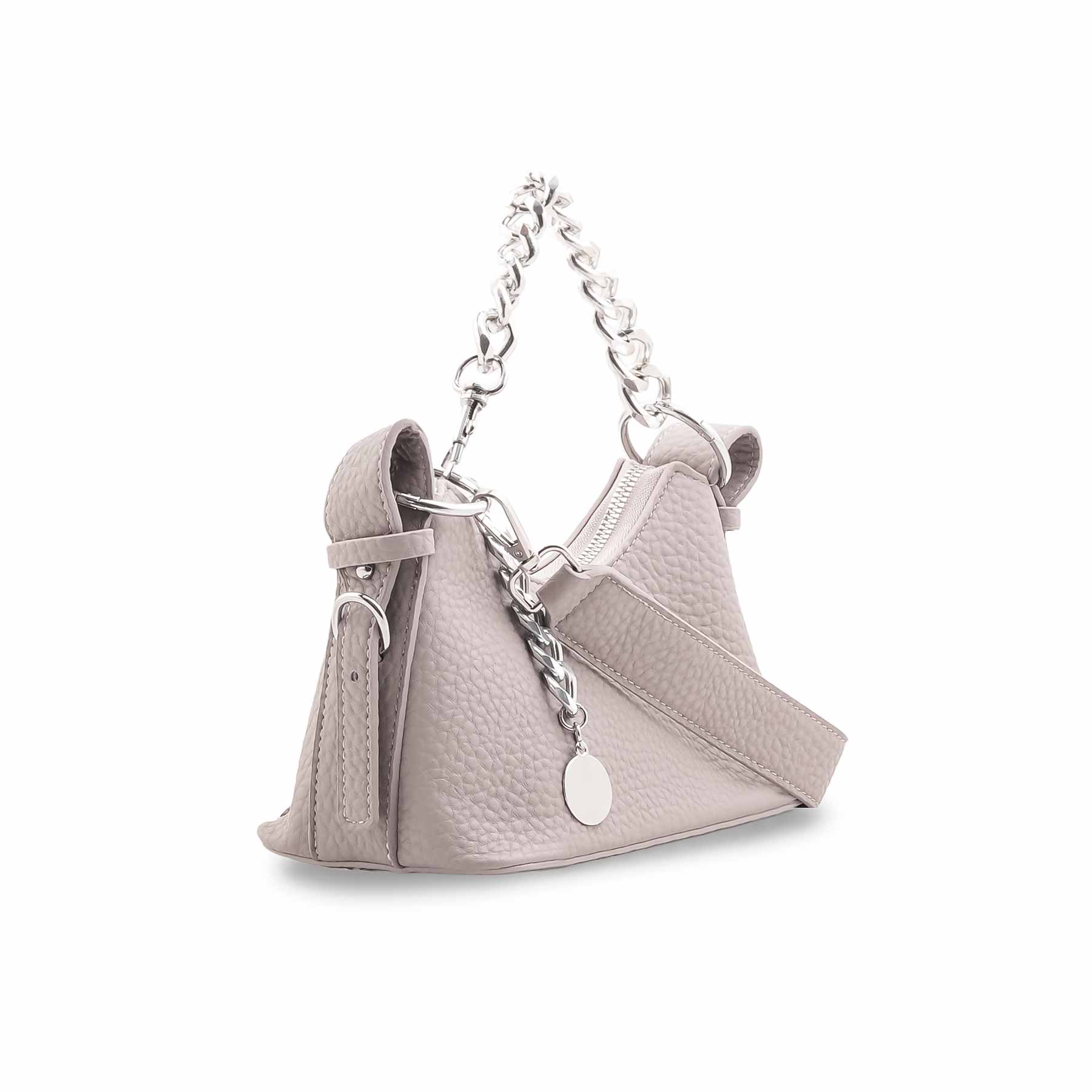 Grey Formal Shoulder Bag For Women P36422 - Image 3