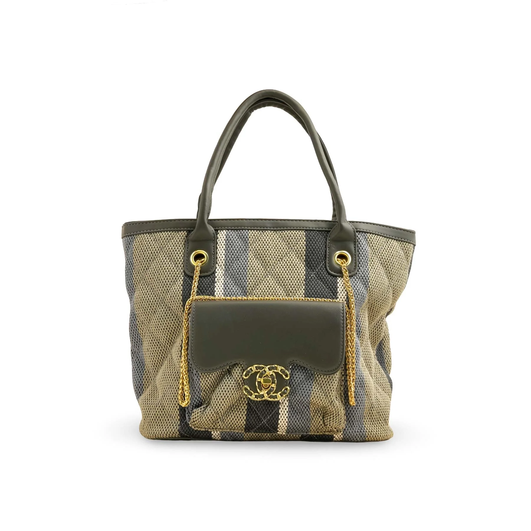Grey Formal Shoulder Bag P36335 - Image 2