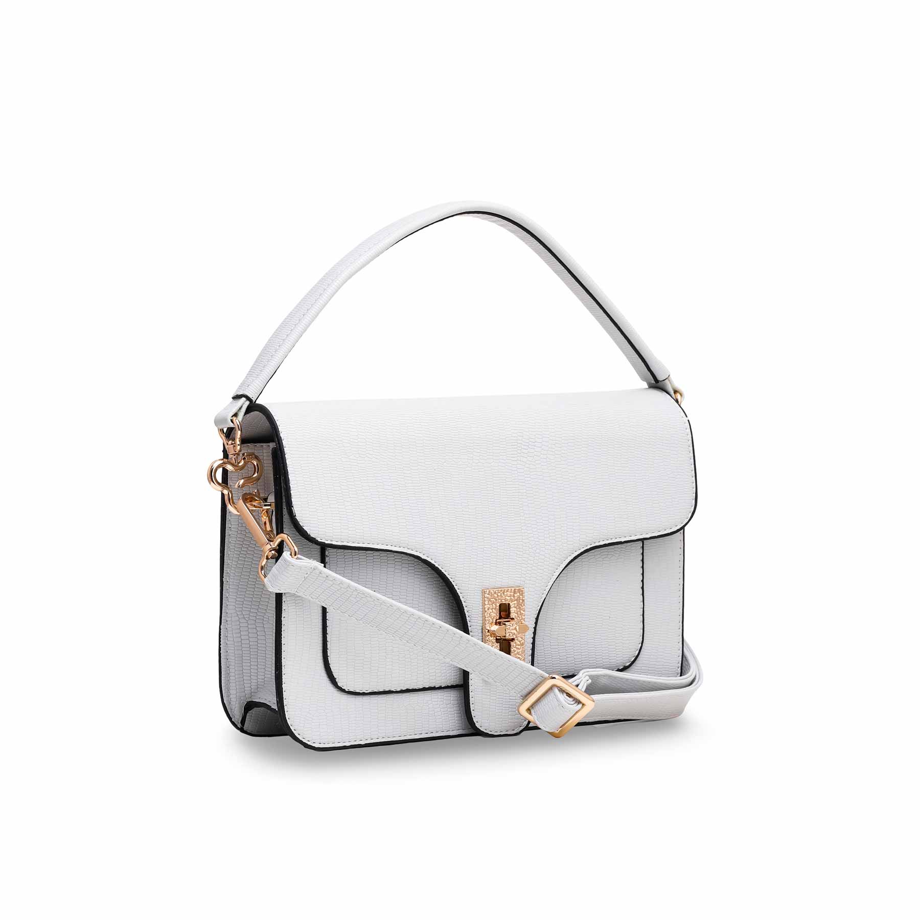 Grey Formal Shoulder Bag P55560 - Image 2