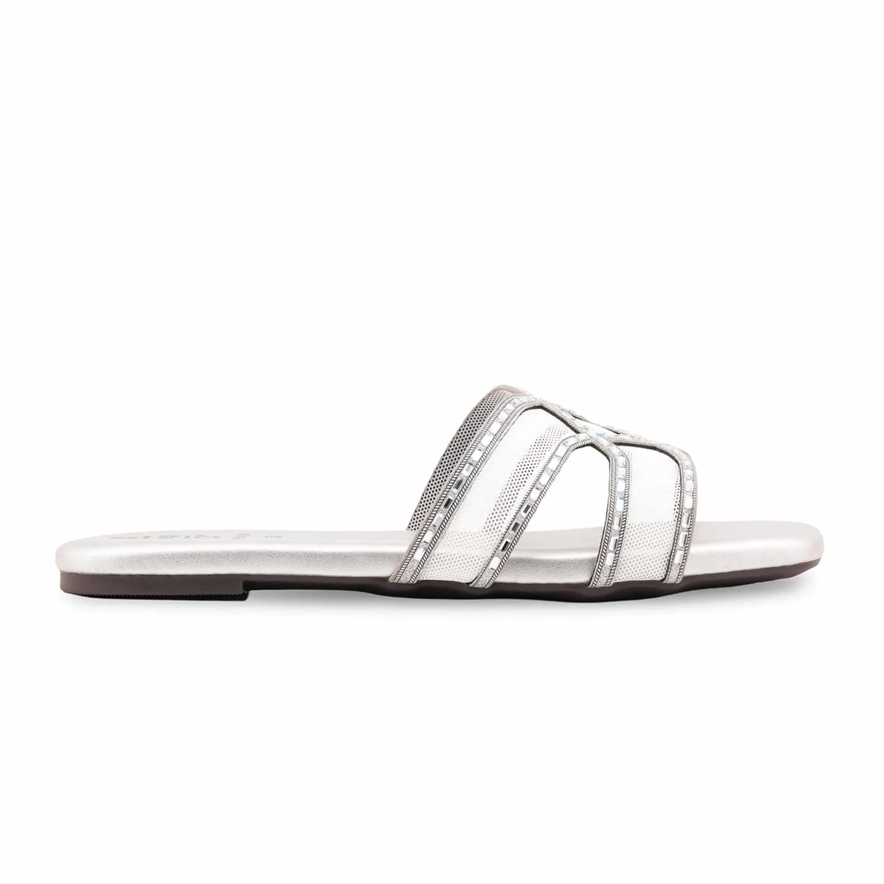 Grey Formal Slipper For Ladies FR8458 - Image 2