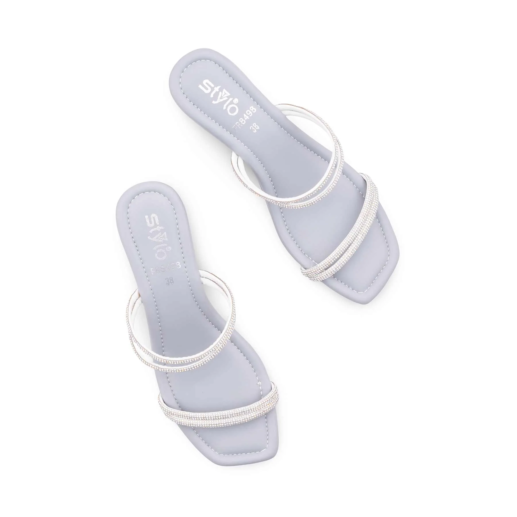 Grey Formal Slipper For Ladies FR8498 - Image 5