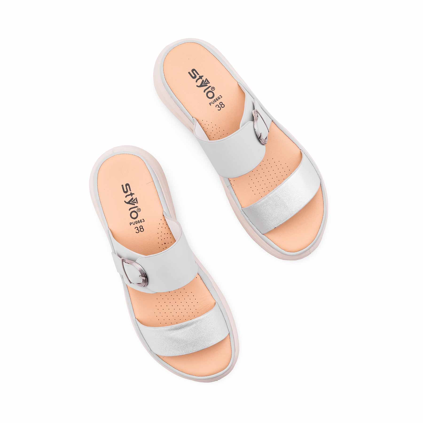 Grey Formal Slipper For Ladies PU0663 - Image 5