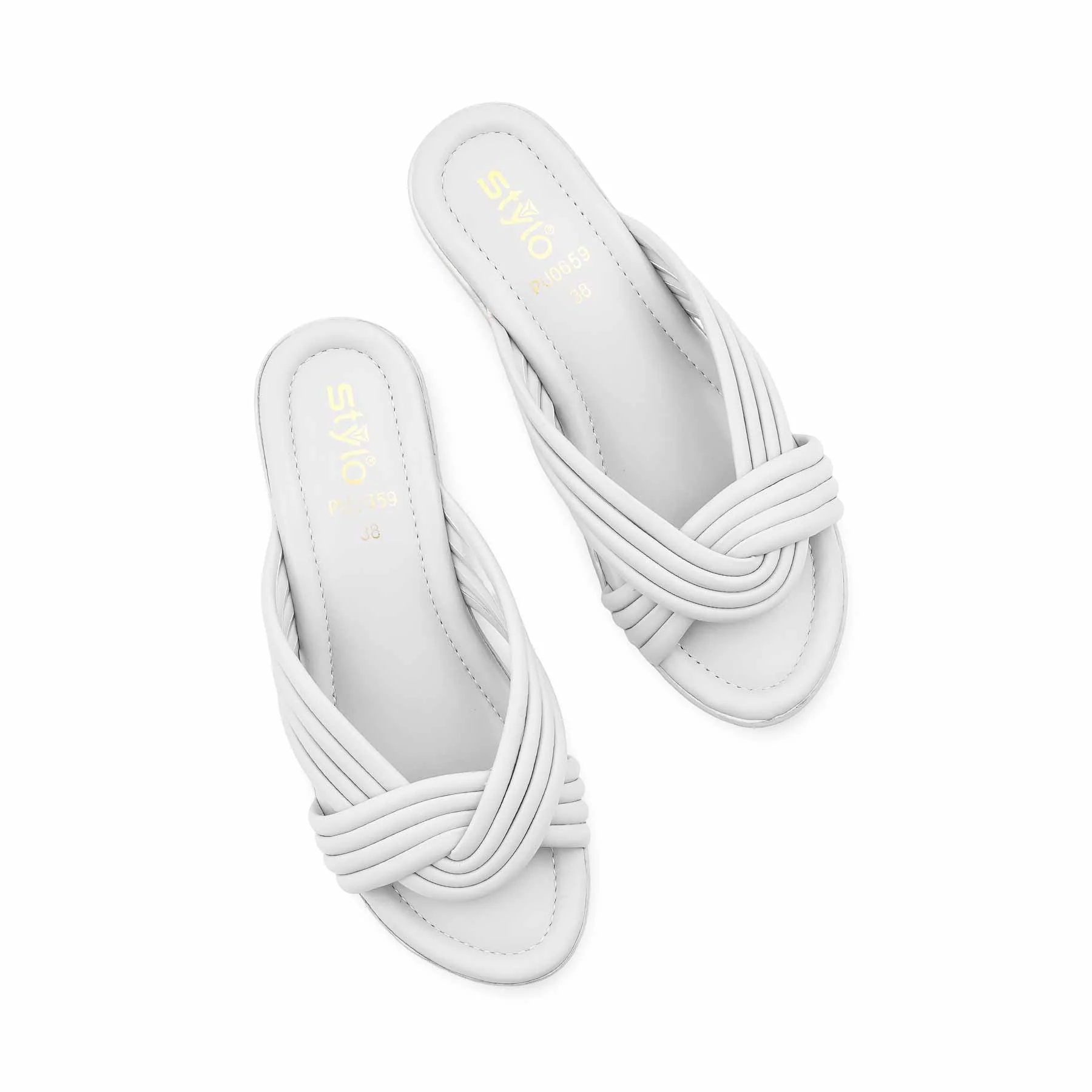 Grey Formal Slipper For Women PU0659 - Image 5