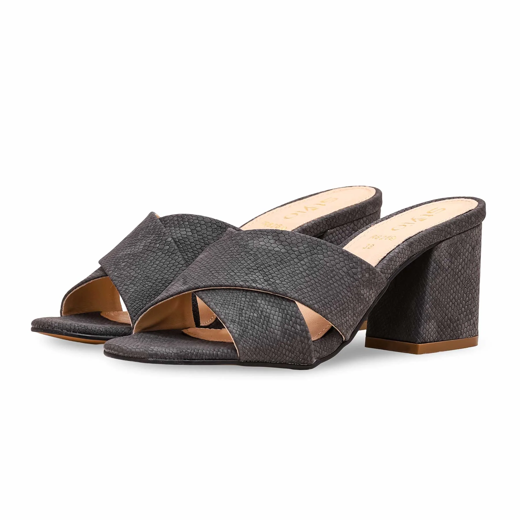 Grey Formal Slipper FR8269 - Image 3