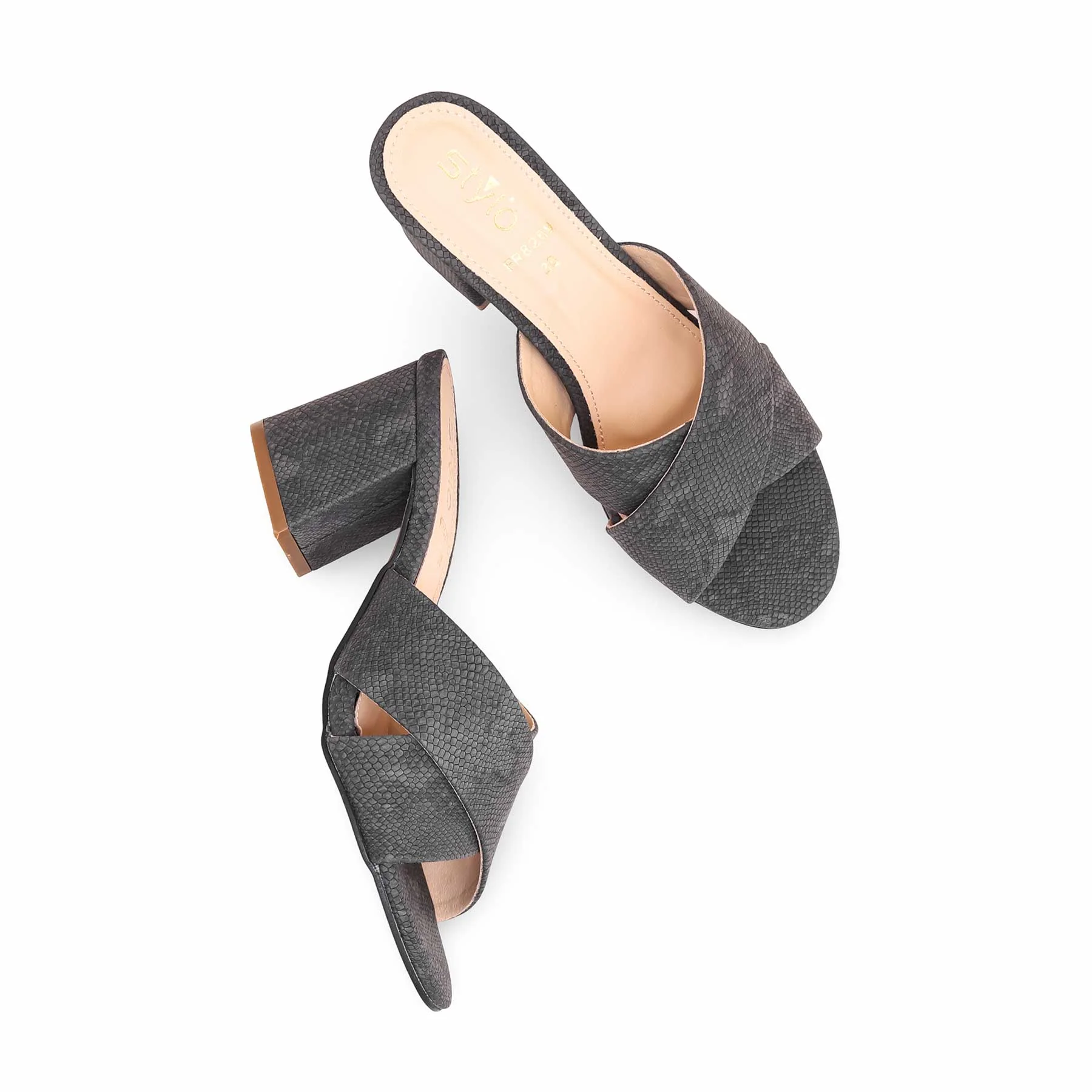 Grey Formal Slipper FR8269 - Image 5