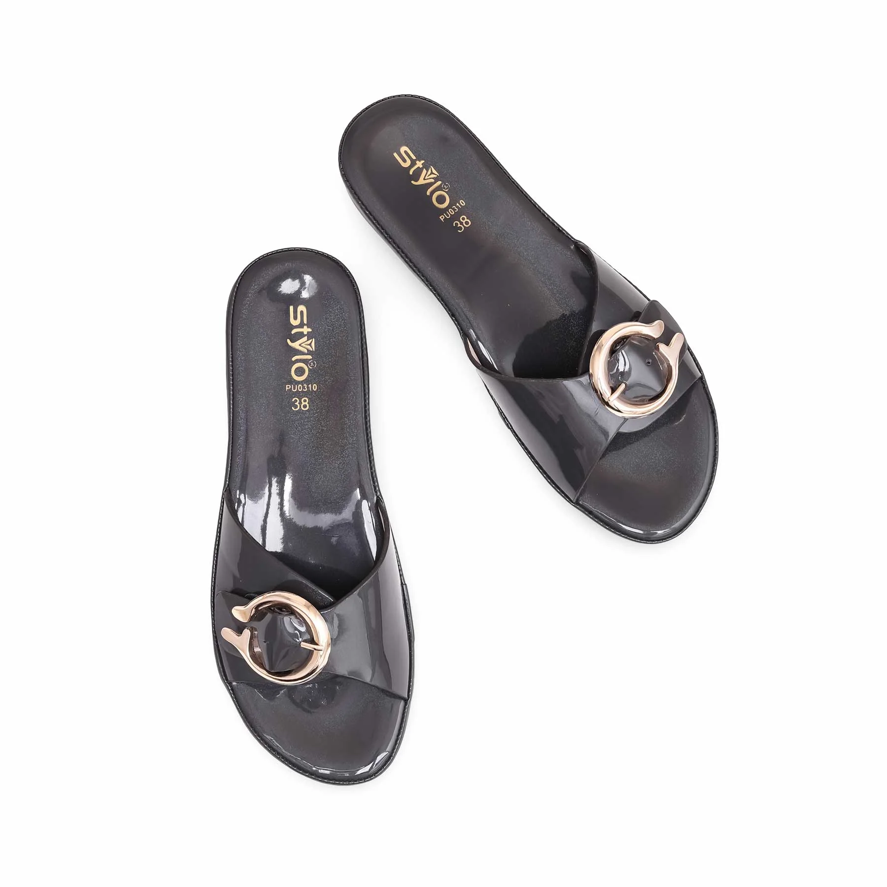 Grey Formal Slipper PU0310 - Image 4