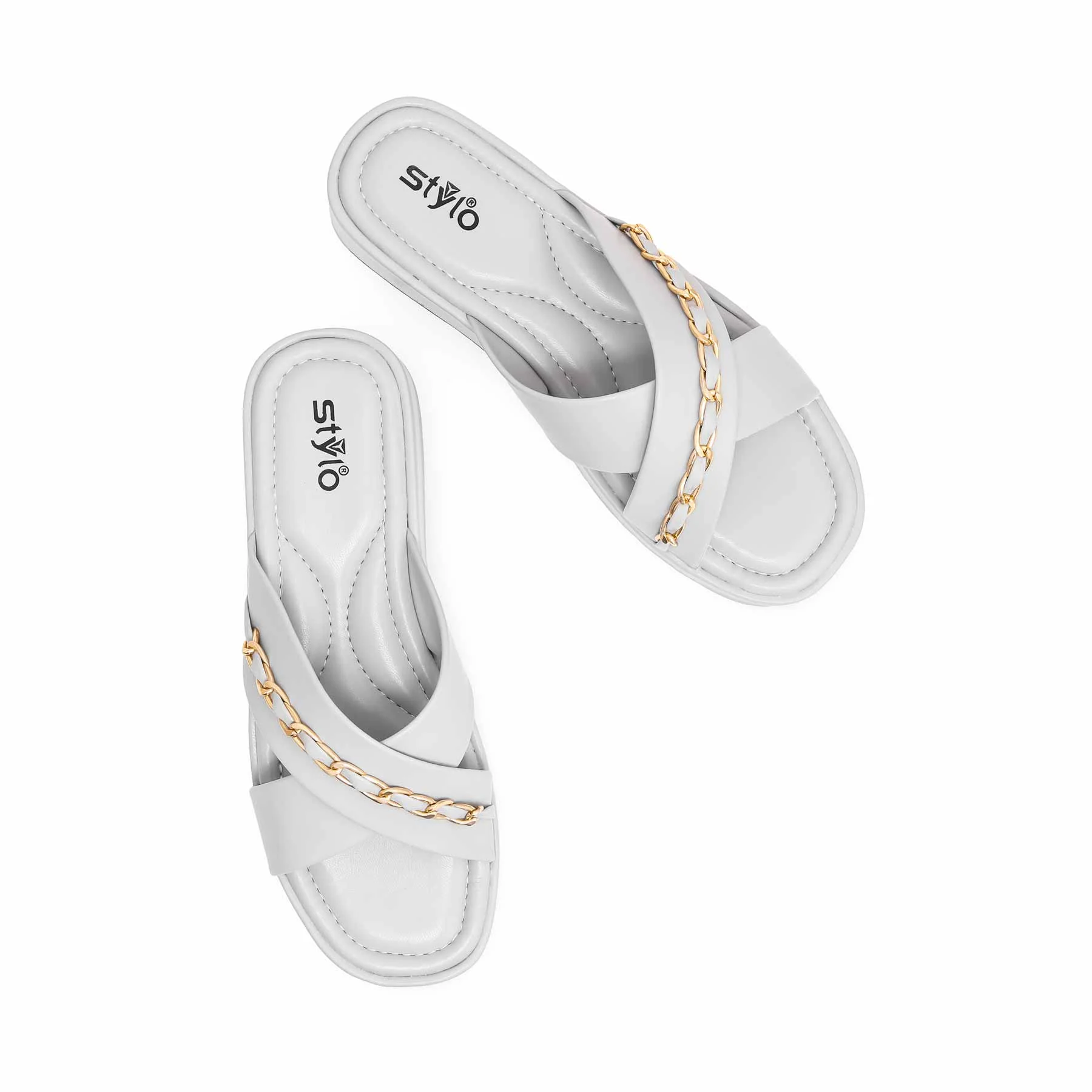 Grey Formal Slipper PU0471 - Image 5