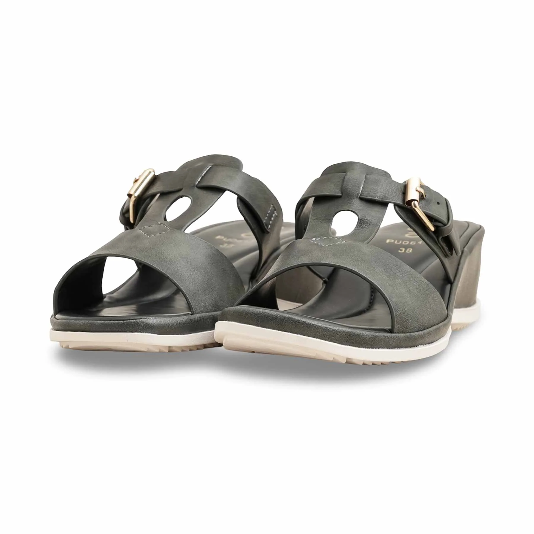 Grey Formal Slipper PU0611 - Image 3