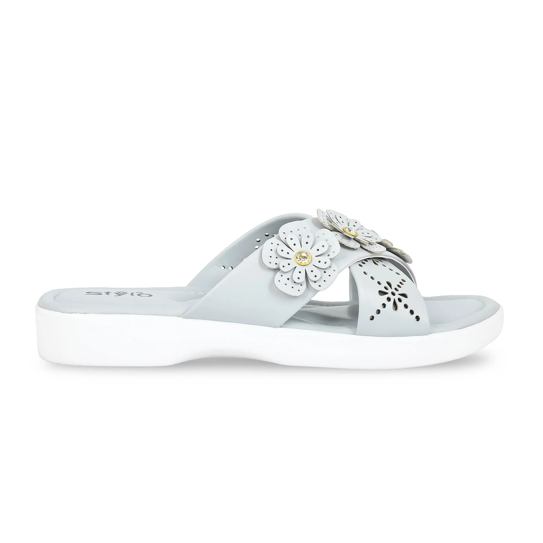 Grey Formal Women Slipper PU0476 - Image 2