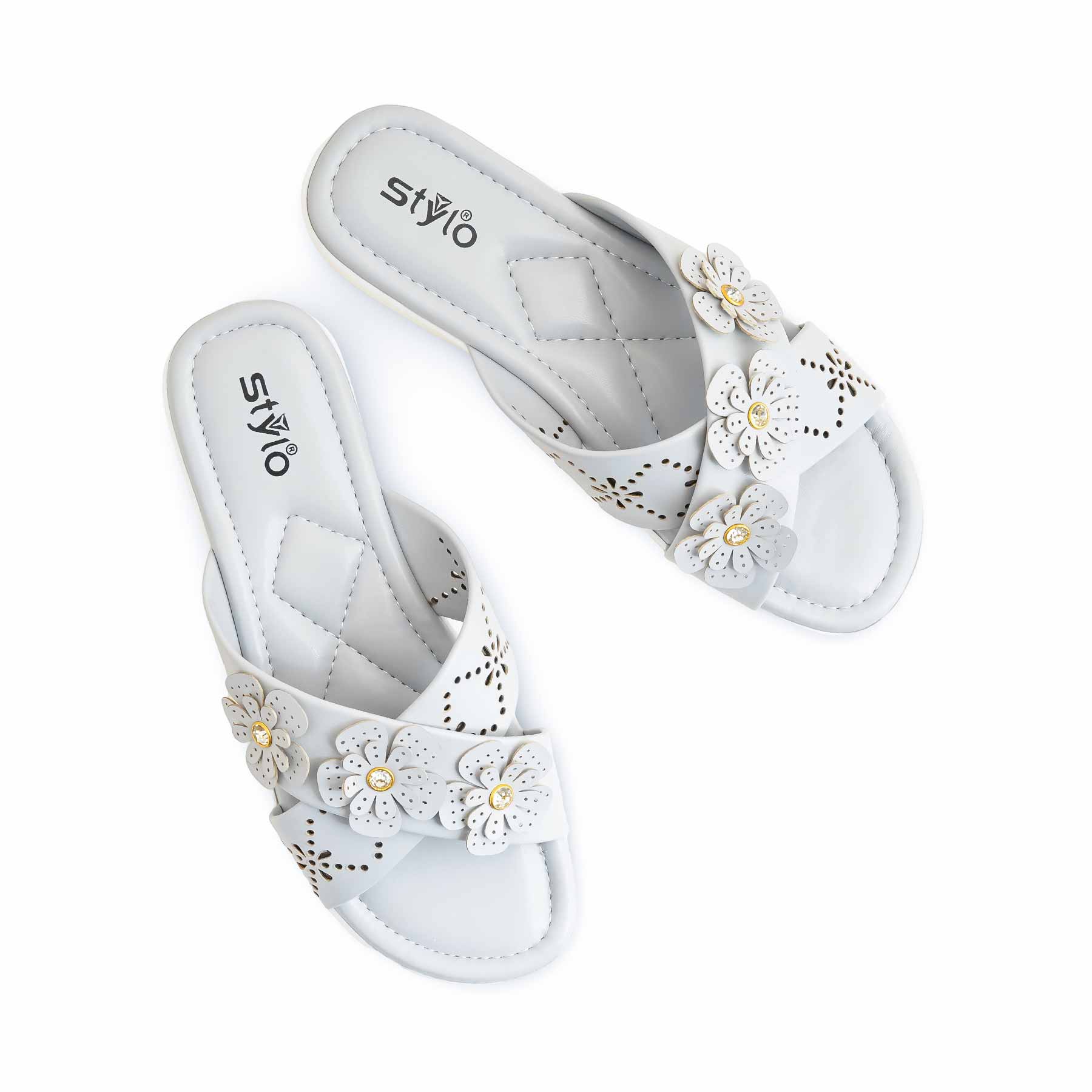 Grey Formal Women Slipper PU0476 - Image 5