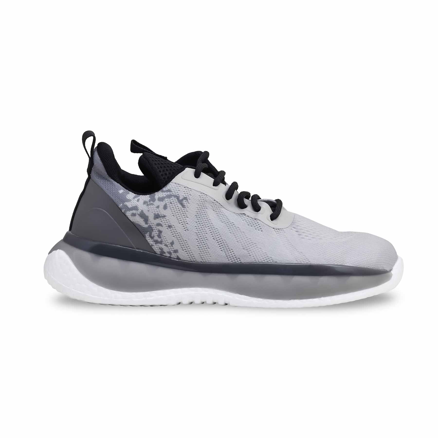 Grey Ladies Casual Sneaker AT7345 - Image 2