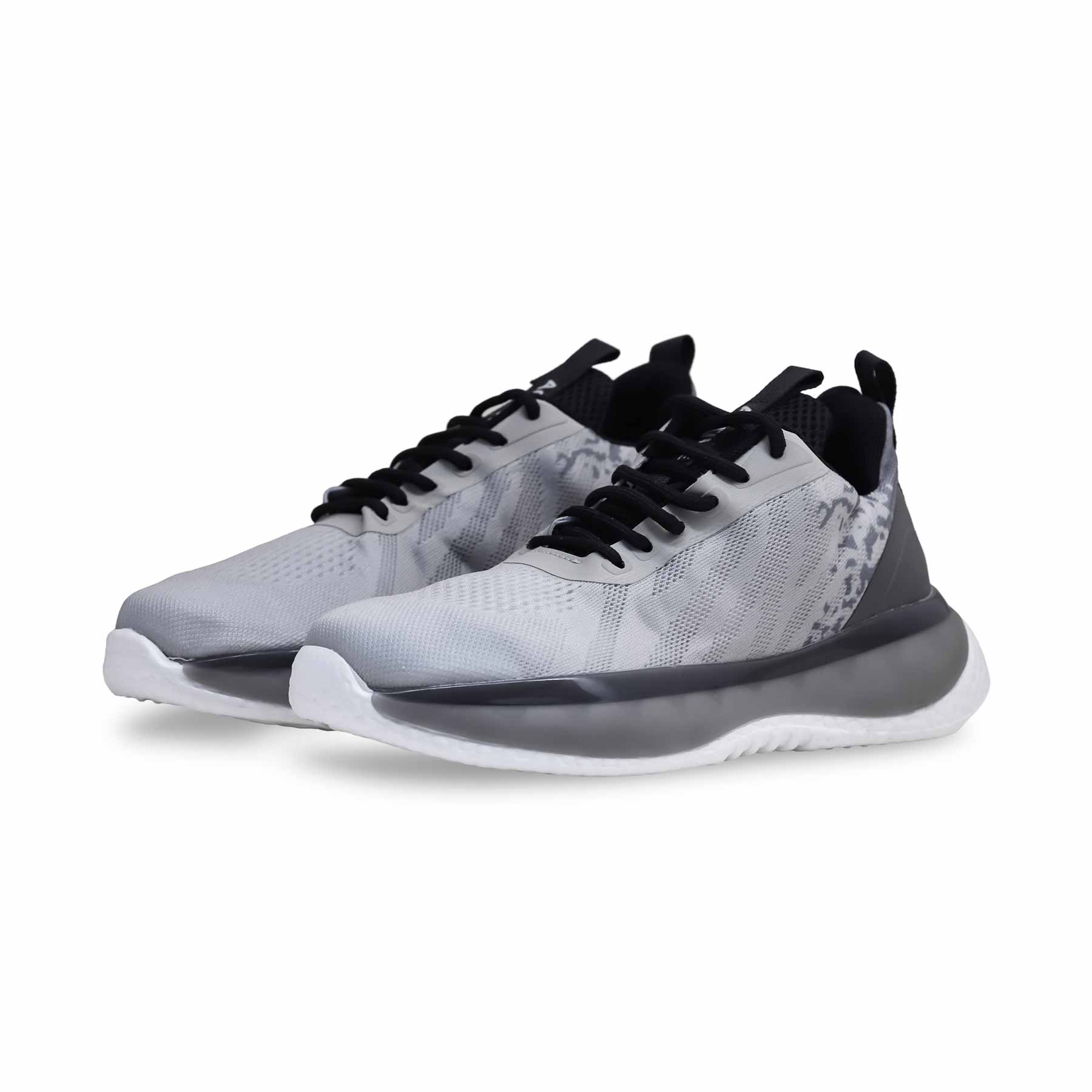 Grey Ladies Casual Sneaker AT7345 - Image 3