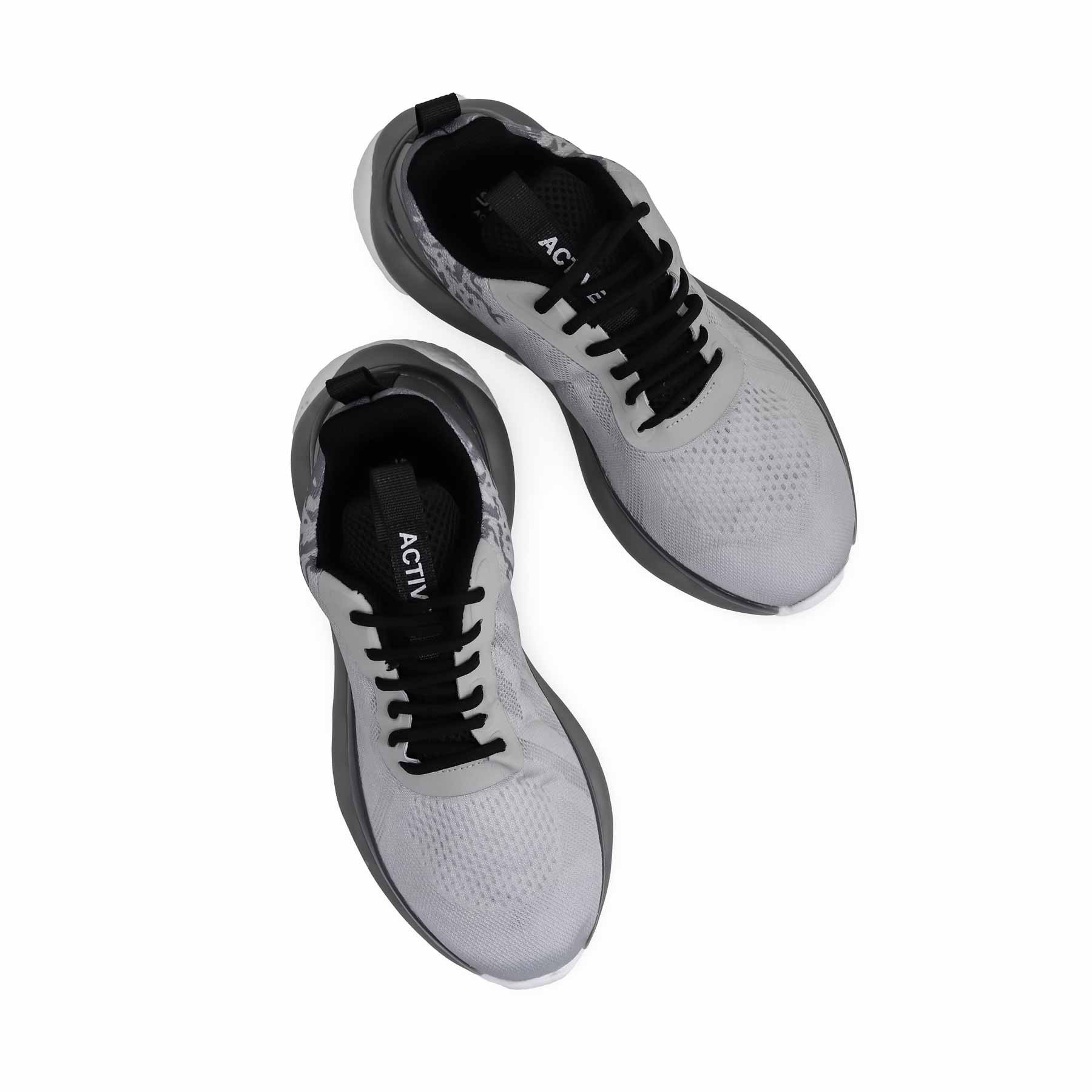 Grey Ladies Casual Sneaker AT7345 - Image 5