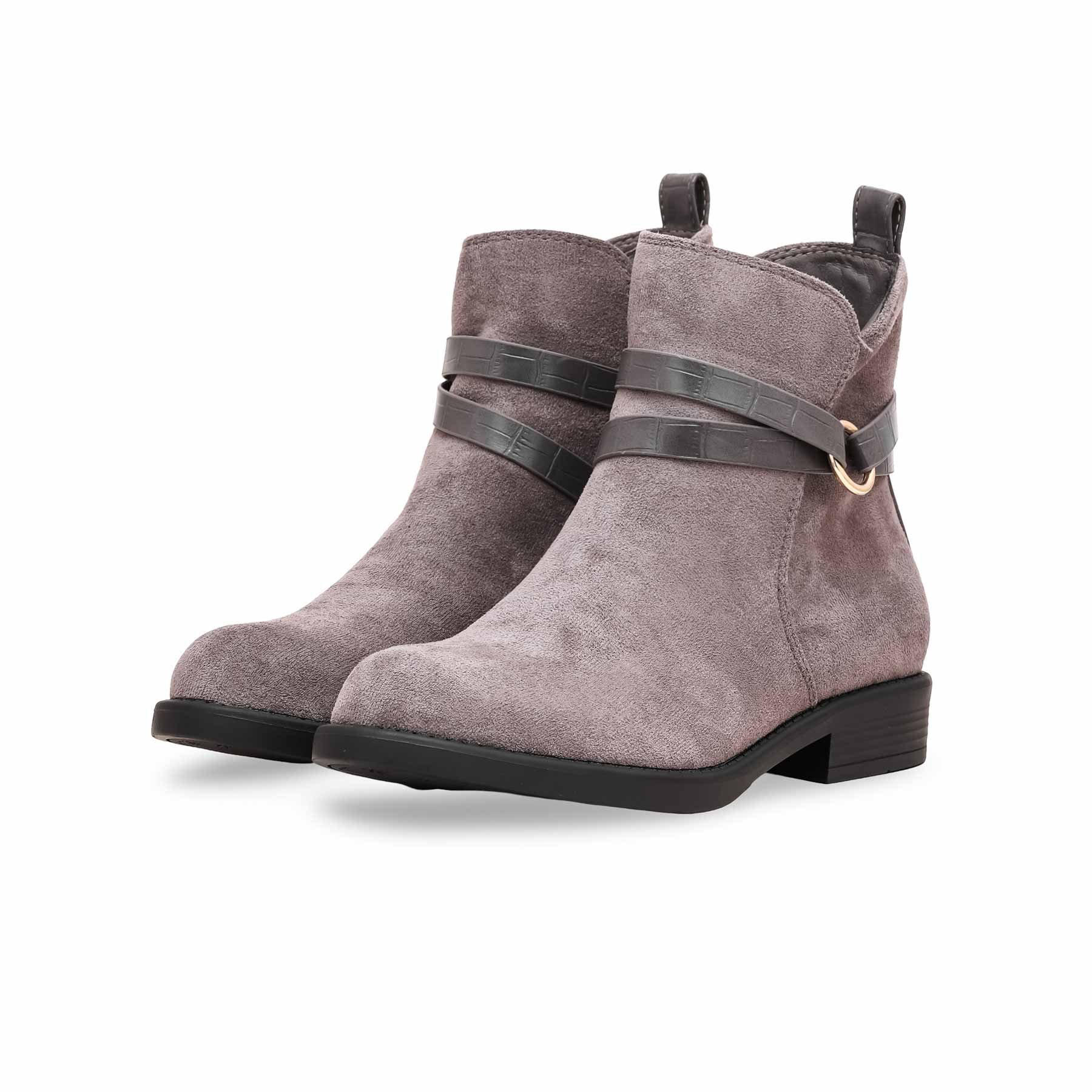 Grey Long Shoes WN9017 - Image 3