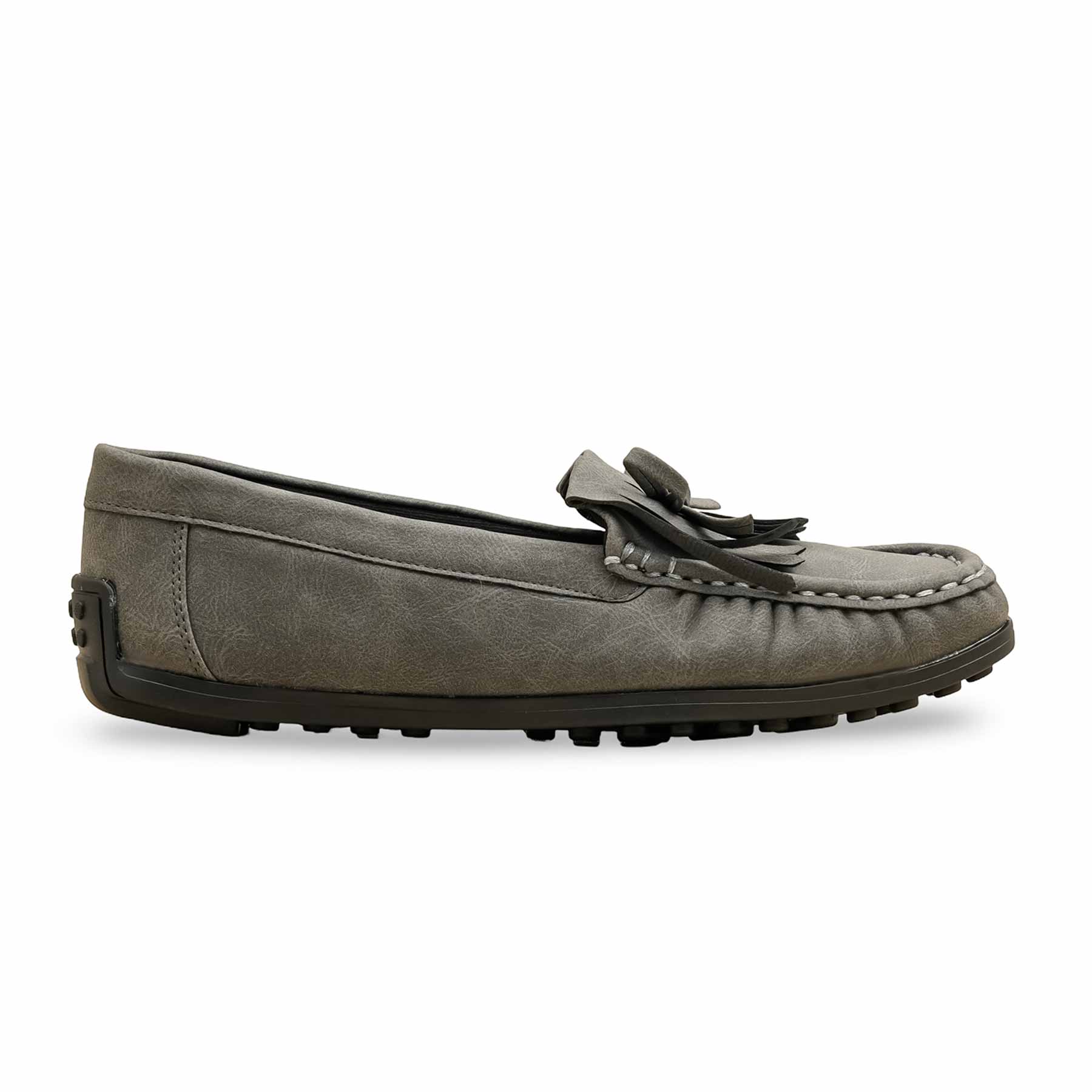 Grey Moccasin For Ladies WN4493 - Image 2