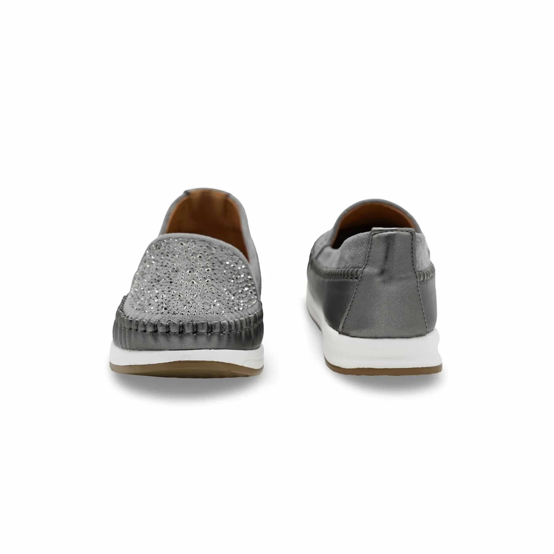 Grey Moccasin For Women WN4514 - Image 5
