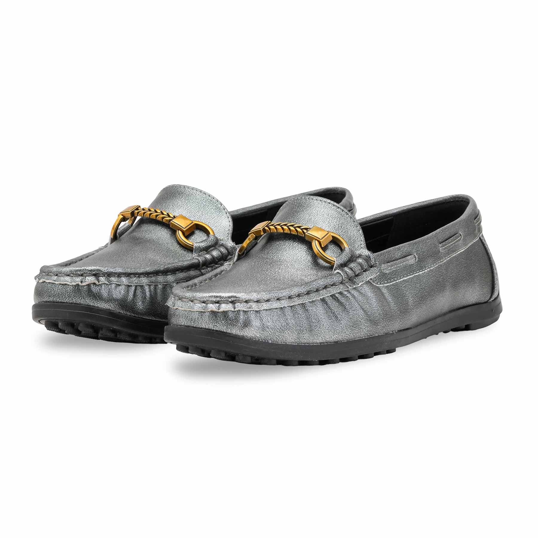 Grey Moccasin For Women WN4582 - Image 4