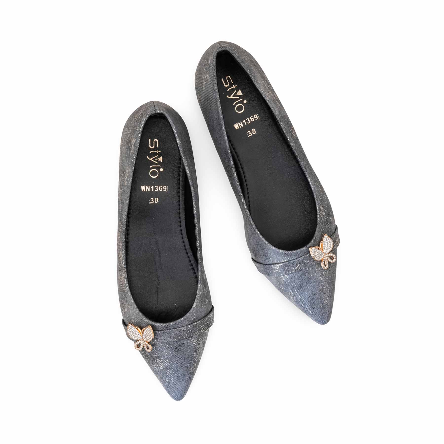 Grey Peep Toes For Ladies WN1369 - Image 6