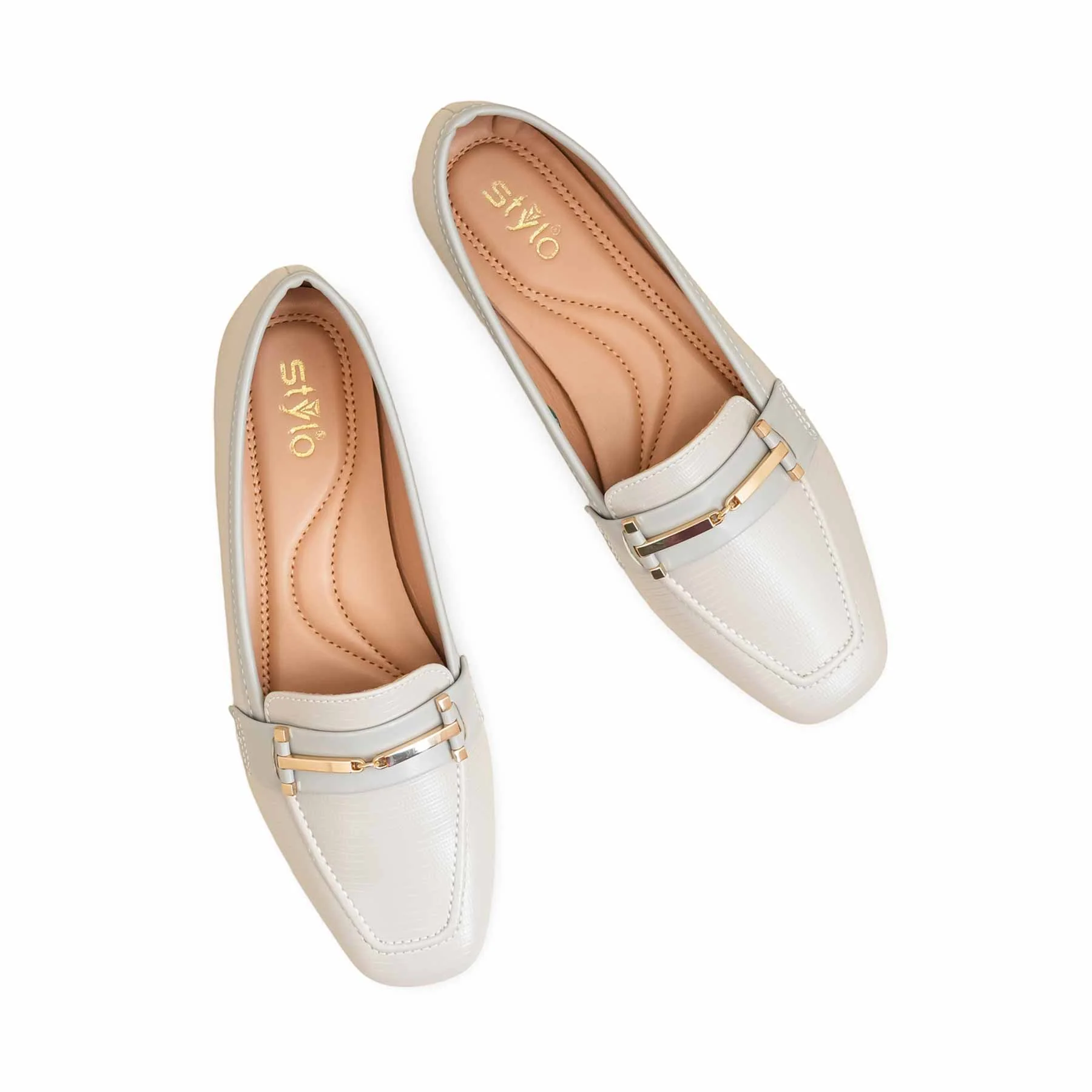 Grey Pumps For Ladies WN1332 - Image 6