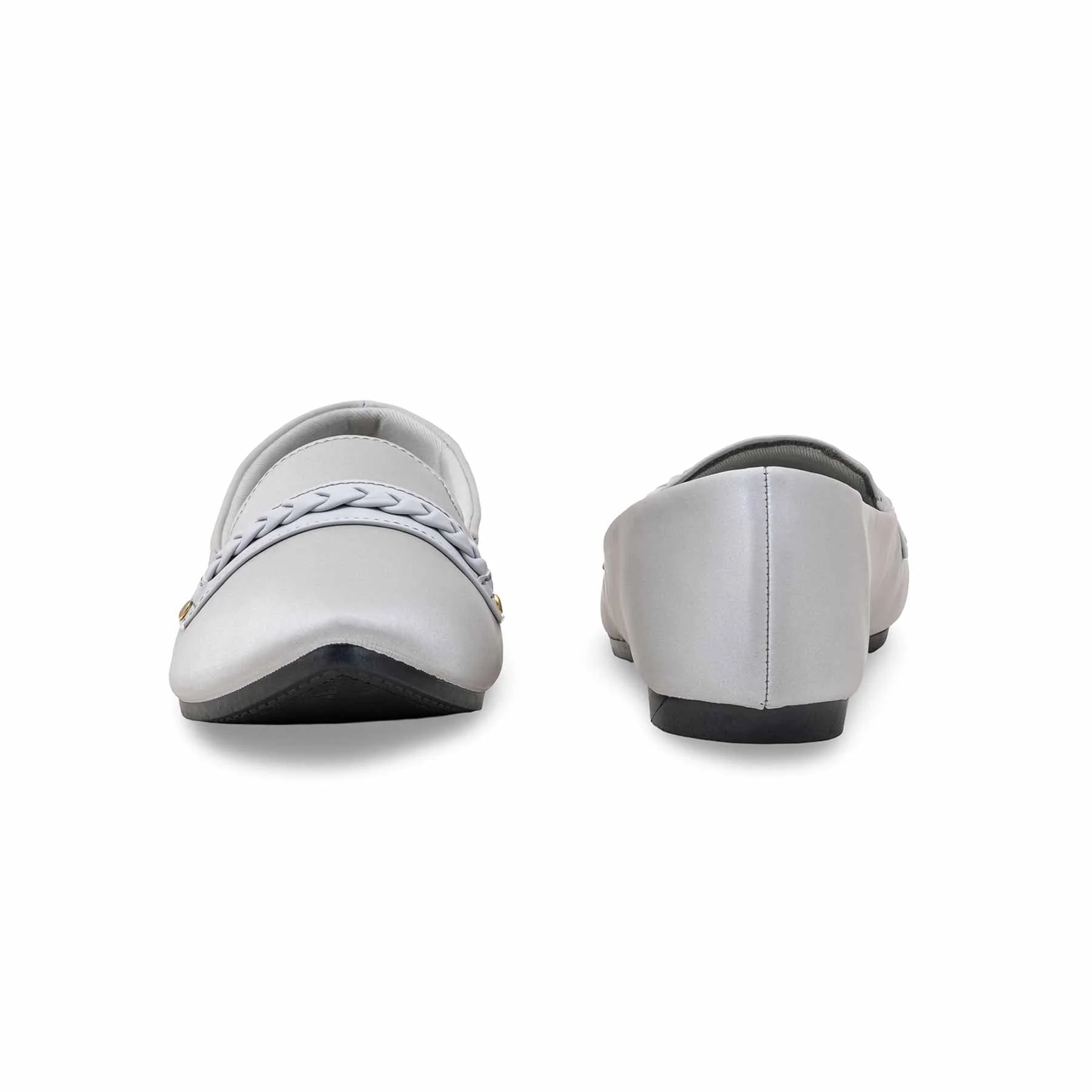 Grey Pumps For Women WN1355 - Image 4