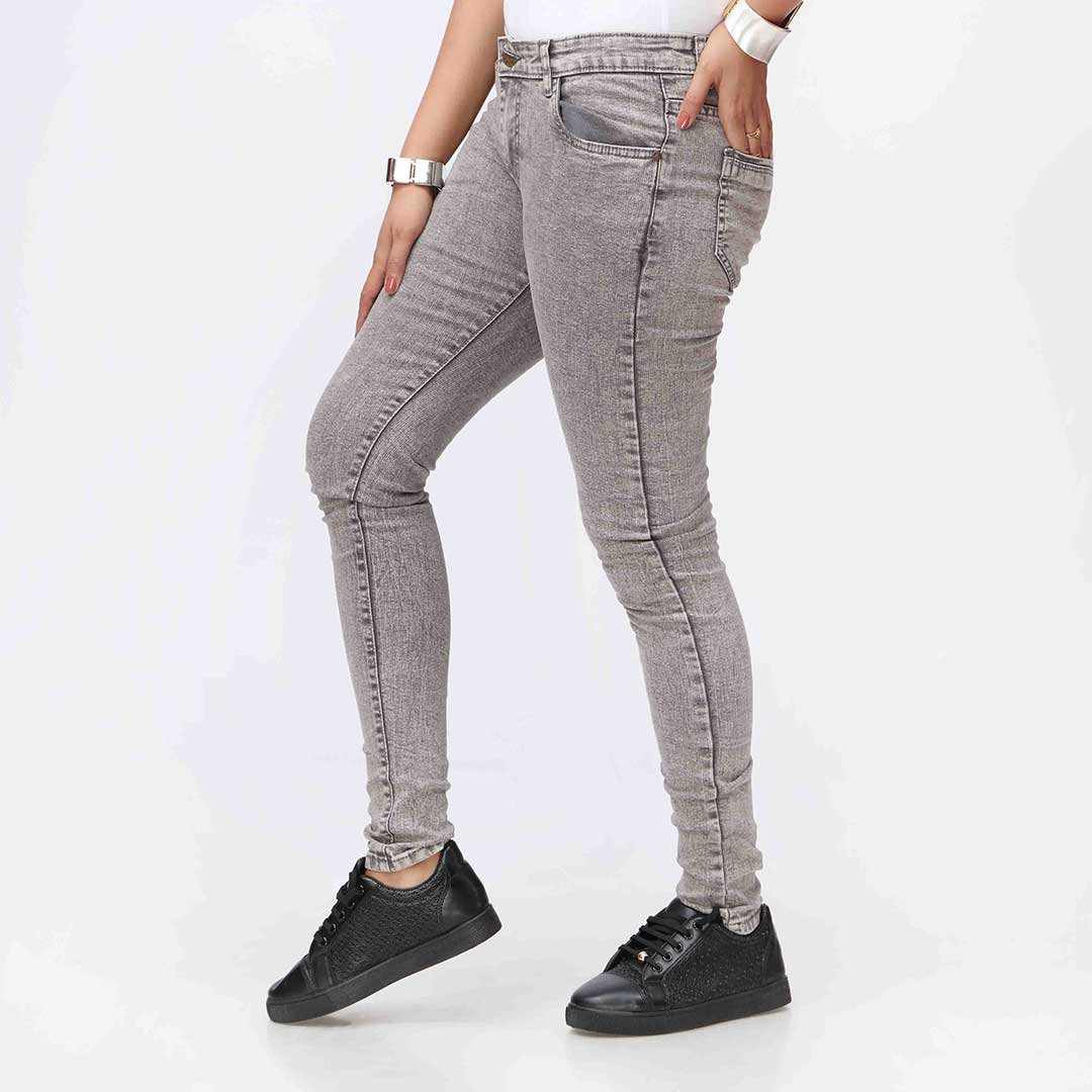 Grey Skin Fit Denim Pant PW3619 - Image 2