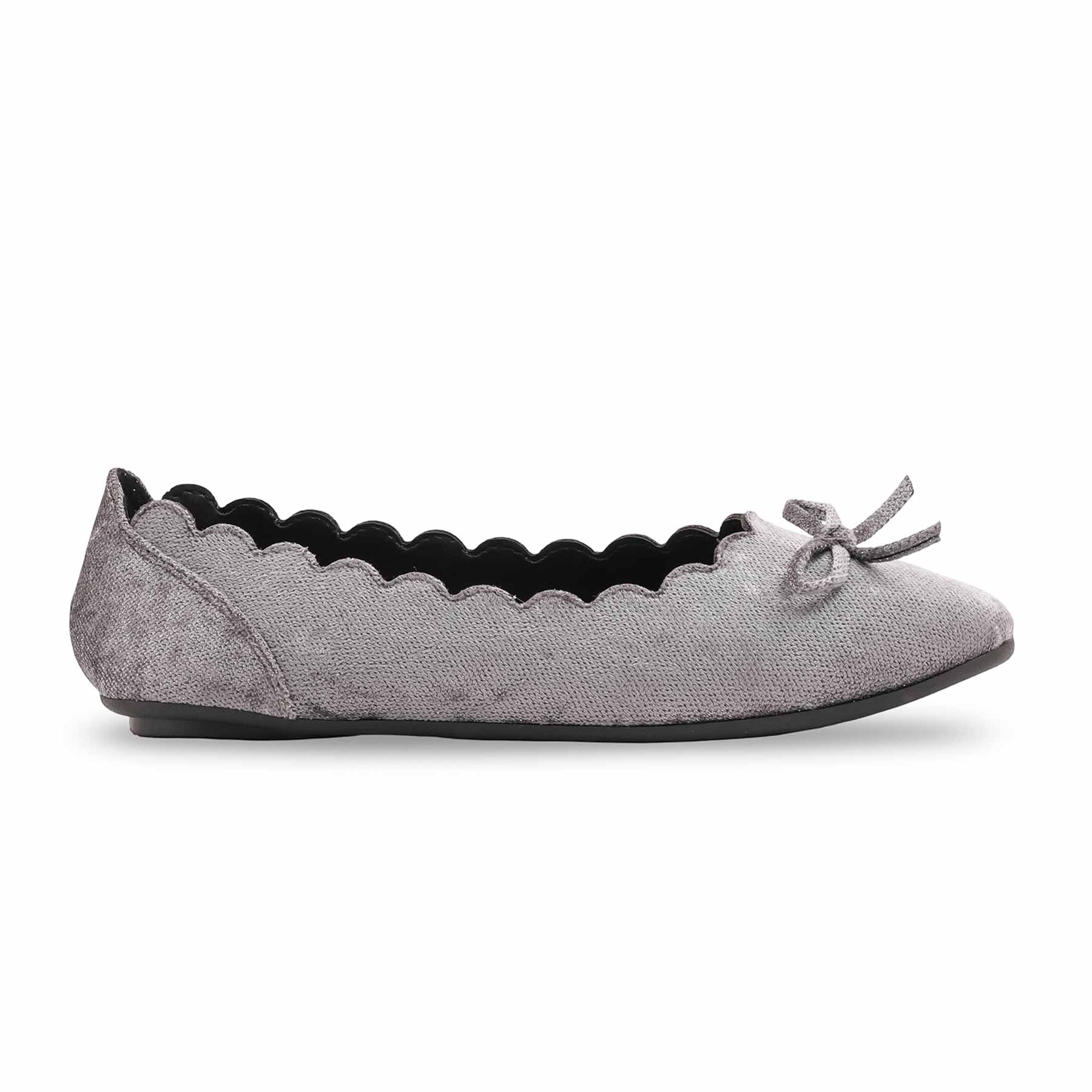 Grey Winter Pumps For Women WN1230 - Image 2
