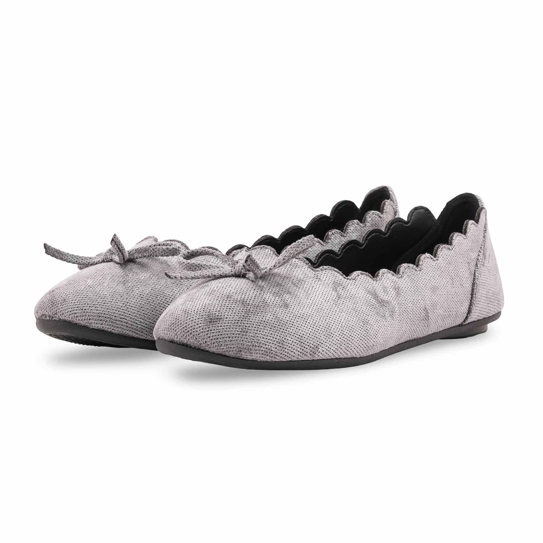 Grey Winter Pumps For Women WN1230 - Image 3