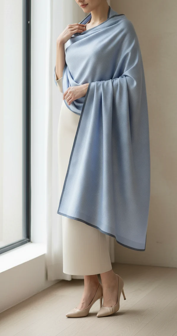 Grey Winter Stole PN5104 - Image 2