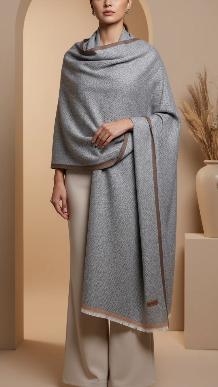 Grey Winter Stole PW5748