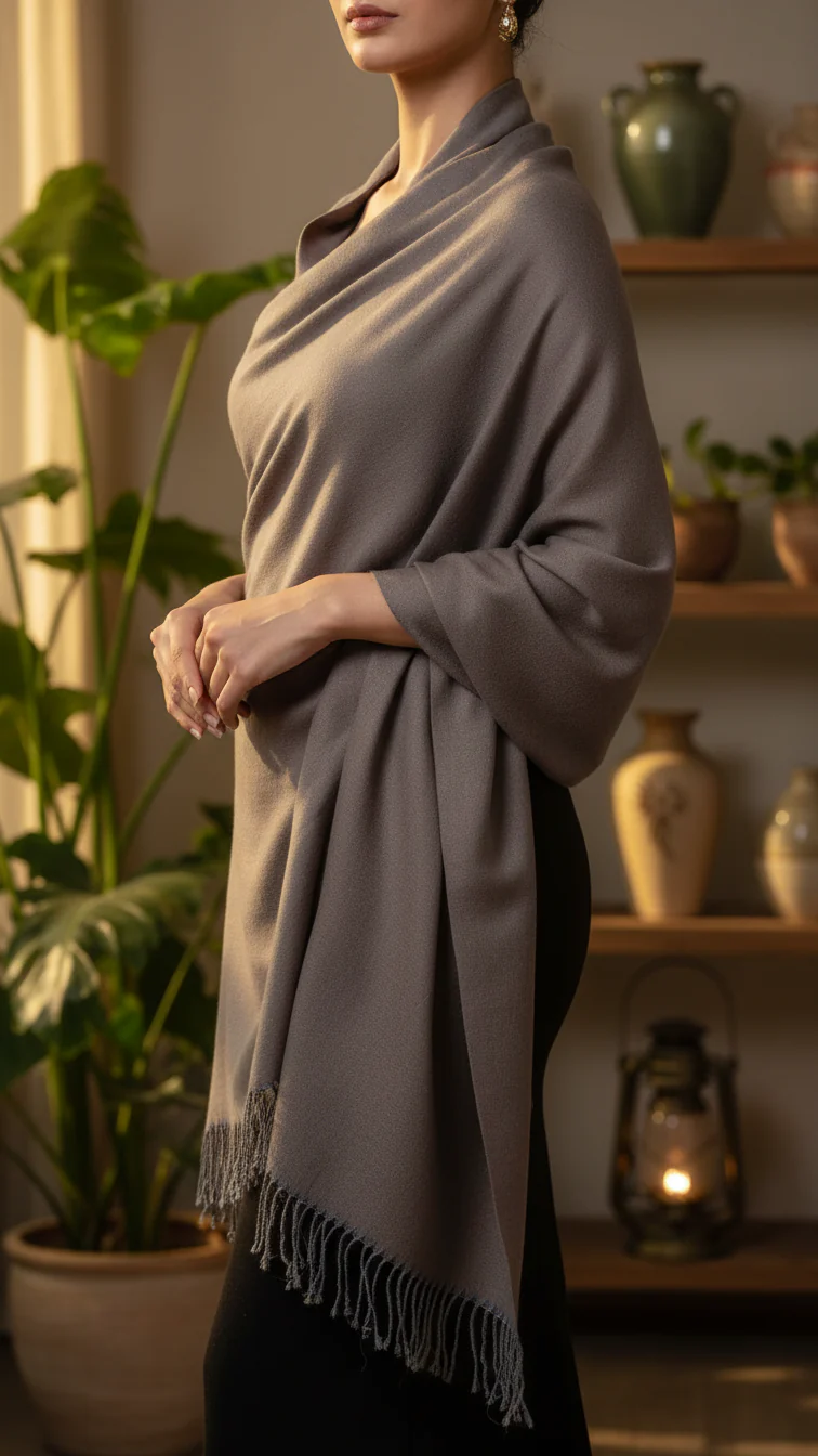 Grey Winter Stole PW5760