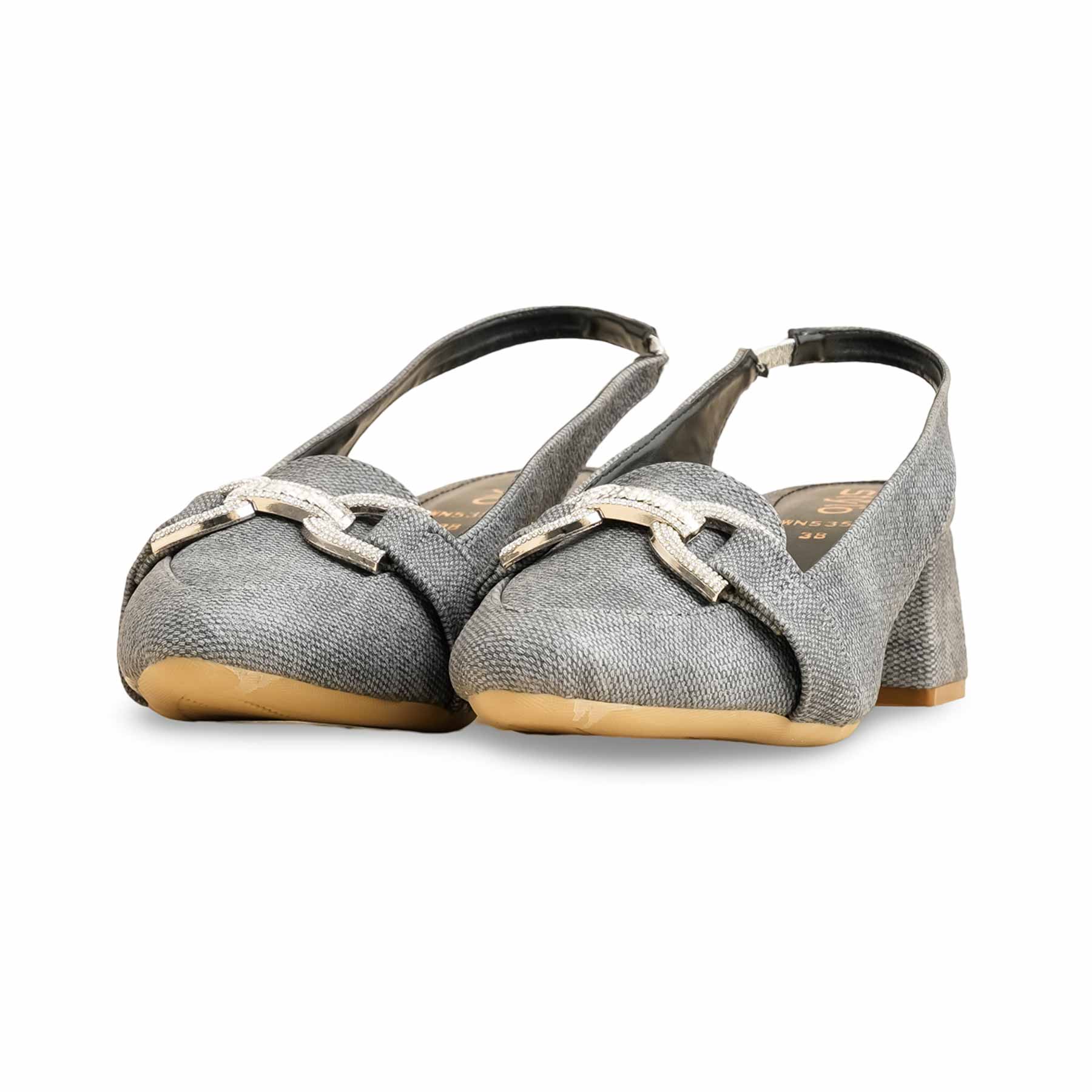 Grey Women Back Open WN5359 - Image 2