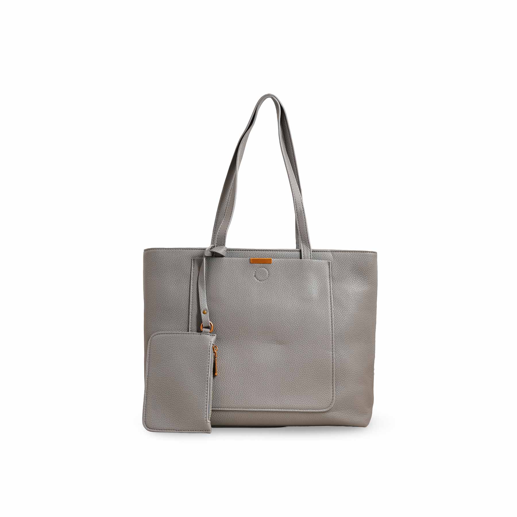 Grey Women Formal Shoulder Bag P36222 - Image 2