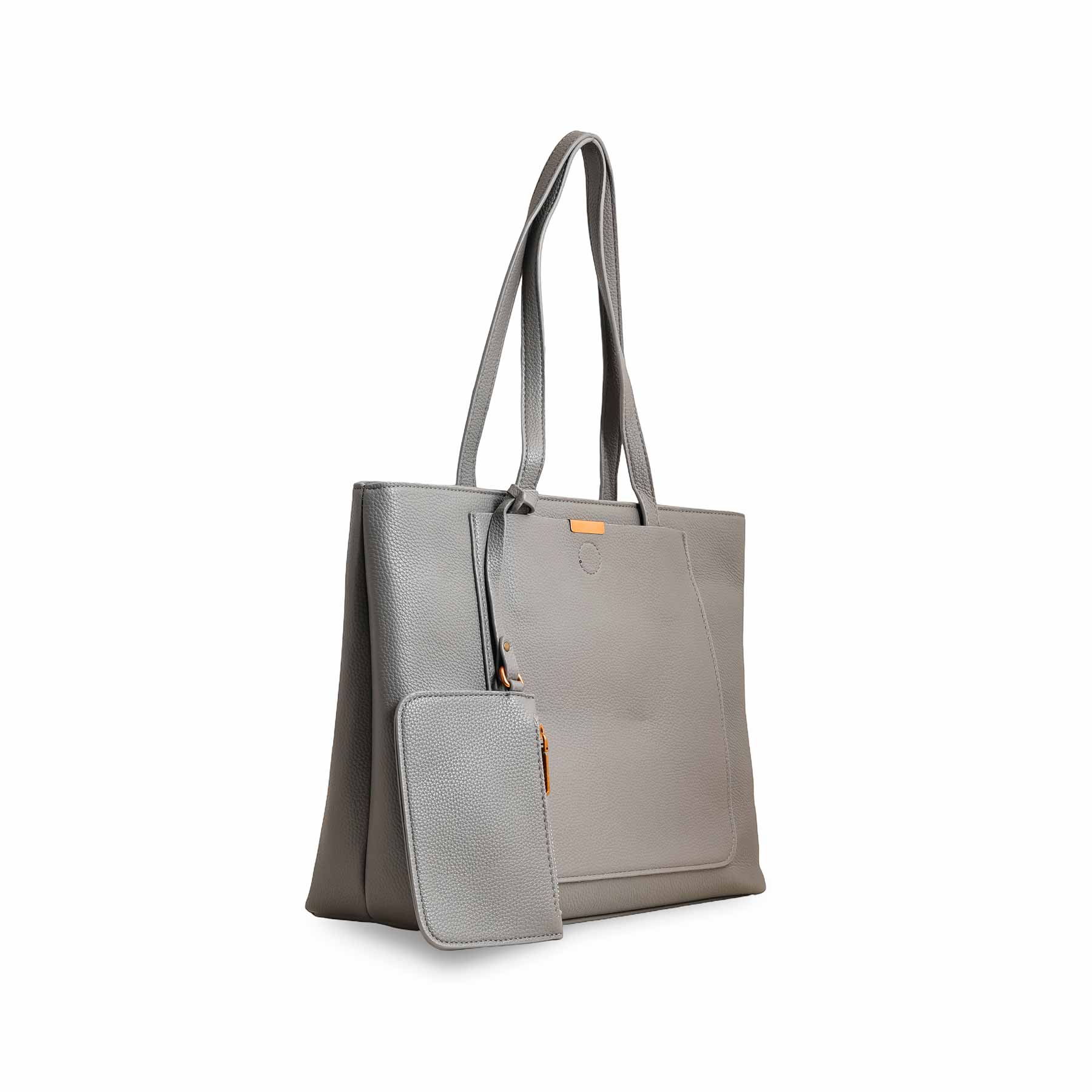 Grey Women Formal Shoulder Bag P36222 - Image 3