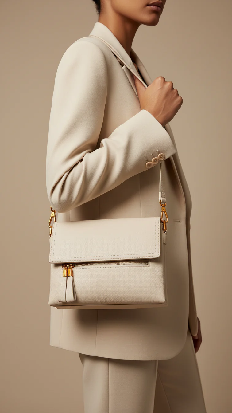 Grey Women Formal Shoulder Bag P36362