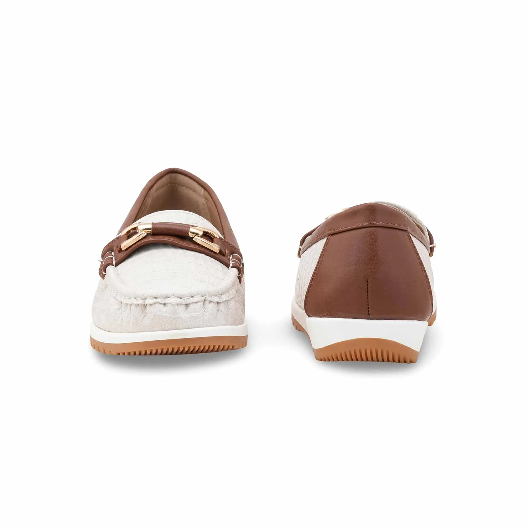 Grey Women Moccasin WN4522 - Image 4