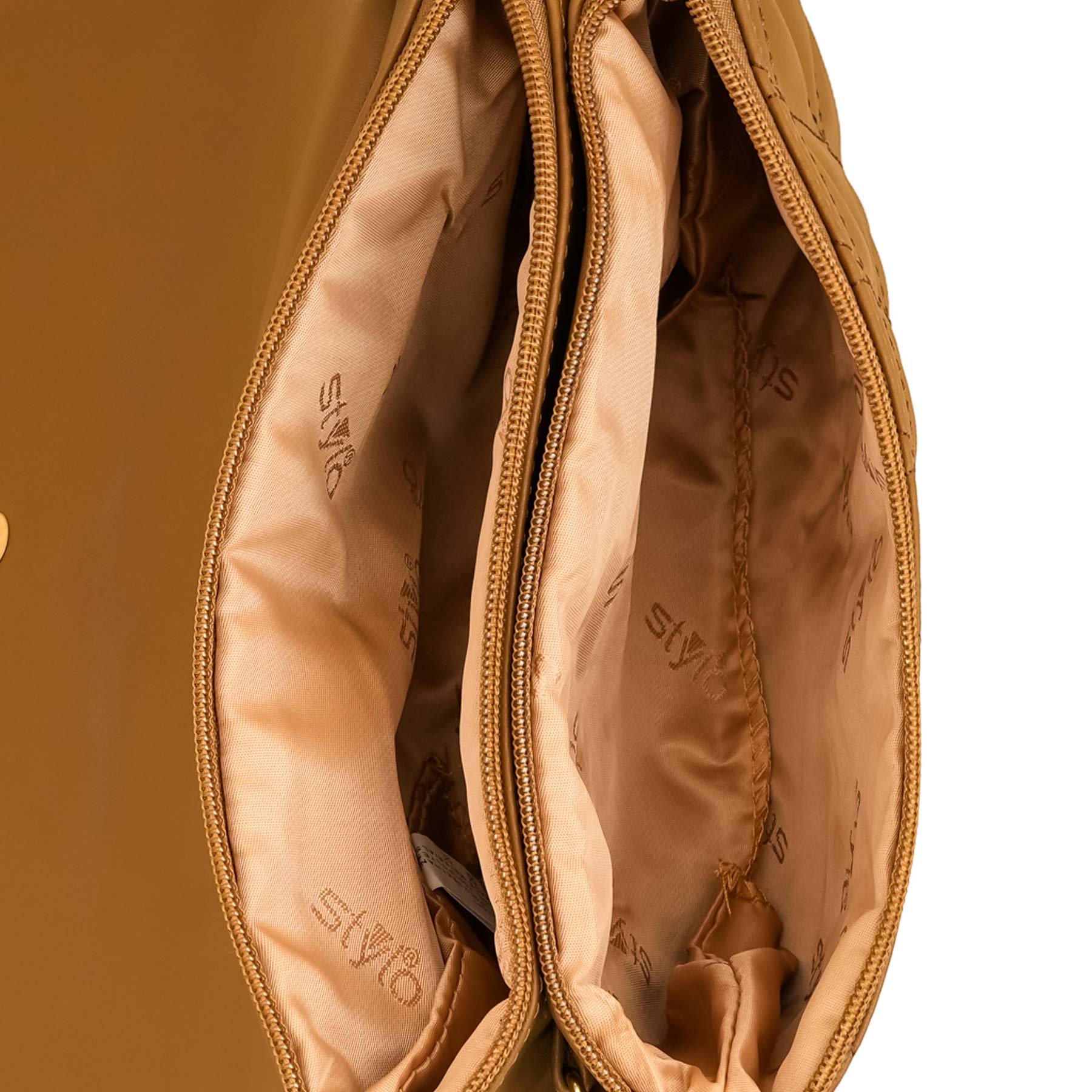 Khaki Casual Pouch For Ladies P97641 - Image 5