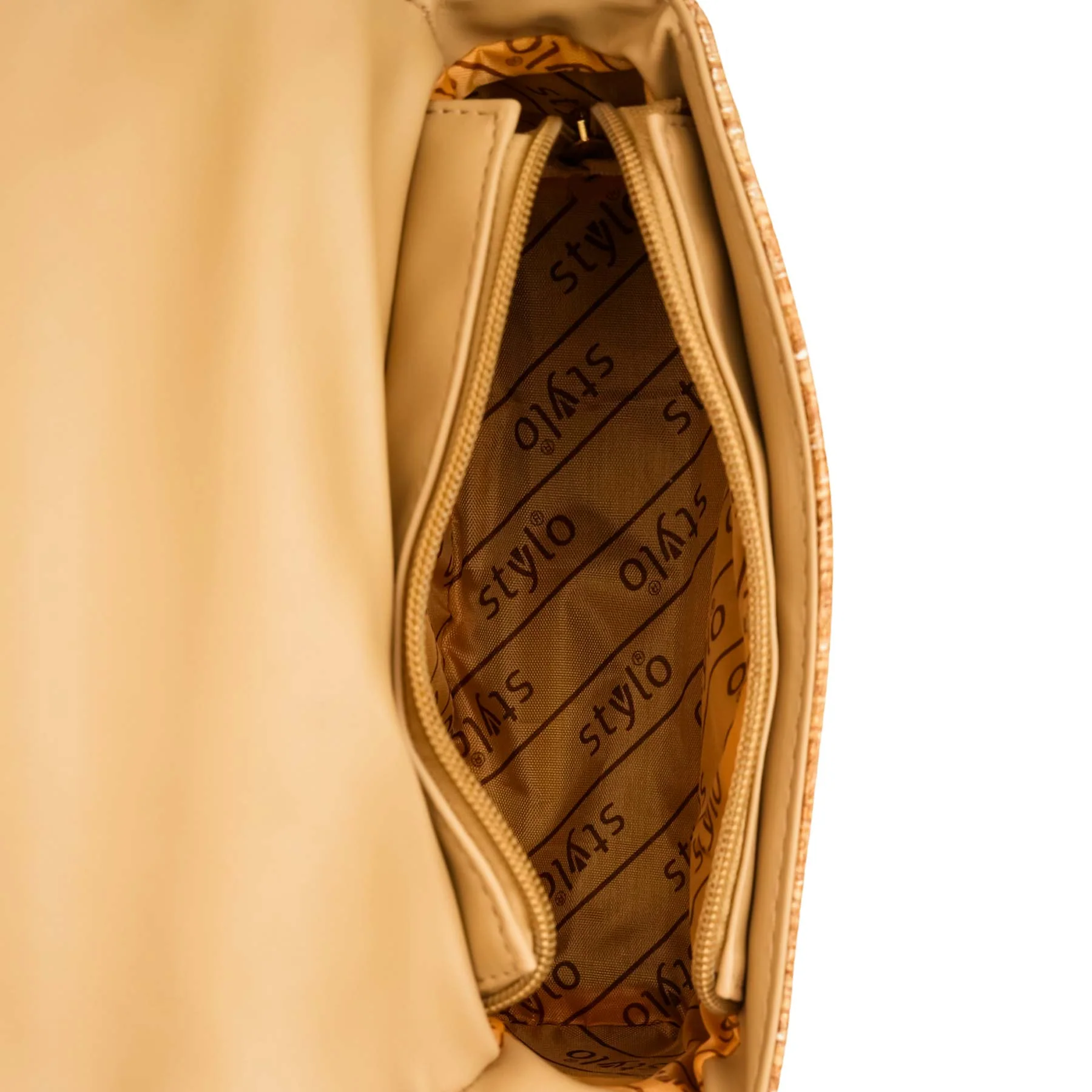 Khaki Casual Pouch For Women P97609 - Image 6